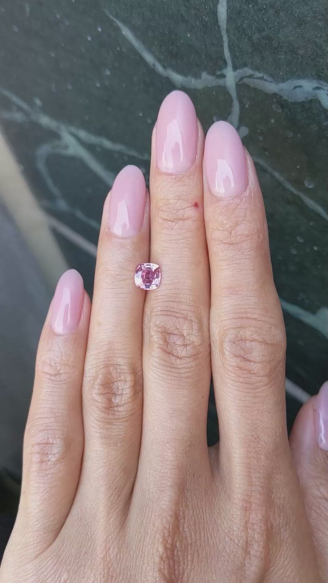 1.30 Ct. Pink Sapphire from Ceylon (Sri Lanka) Size Video