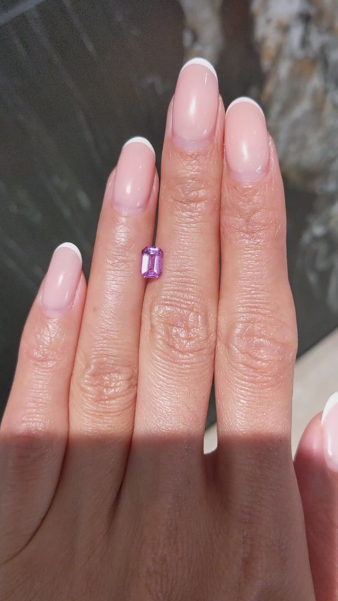 1.04 Ct. Pink Sapphire from Ceylon (Sri Lanka) Size Video