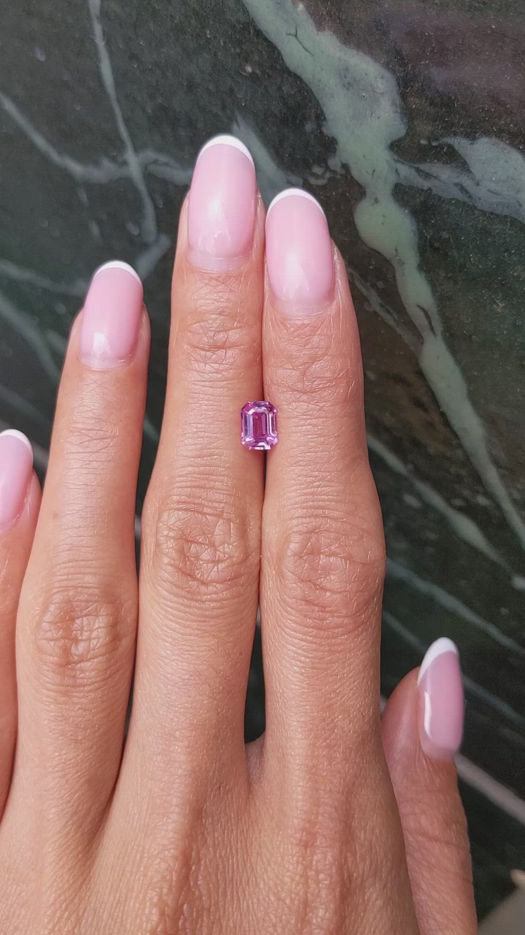 1.06 Ct. Pink Sapphire from Ceylon (Sri Lanka) Size Video