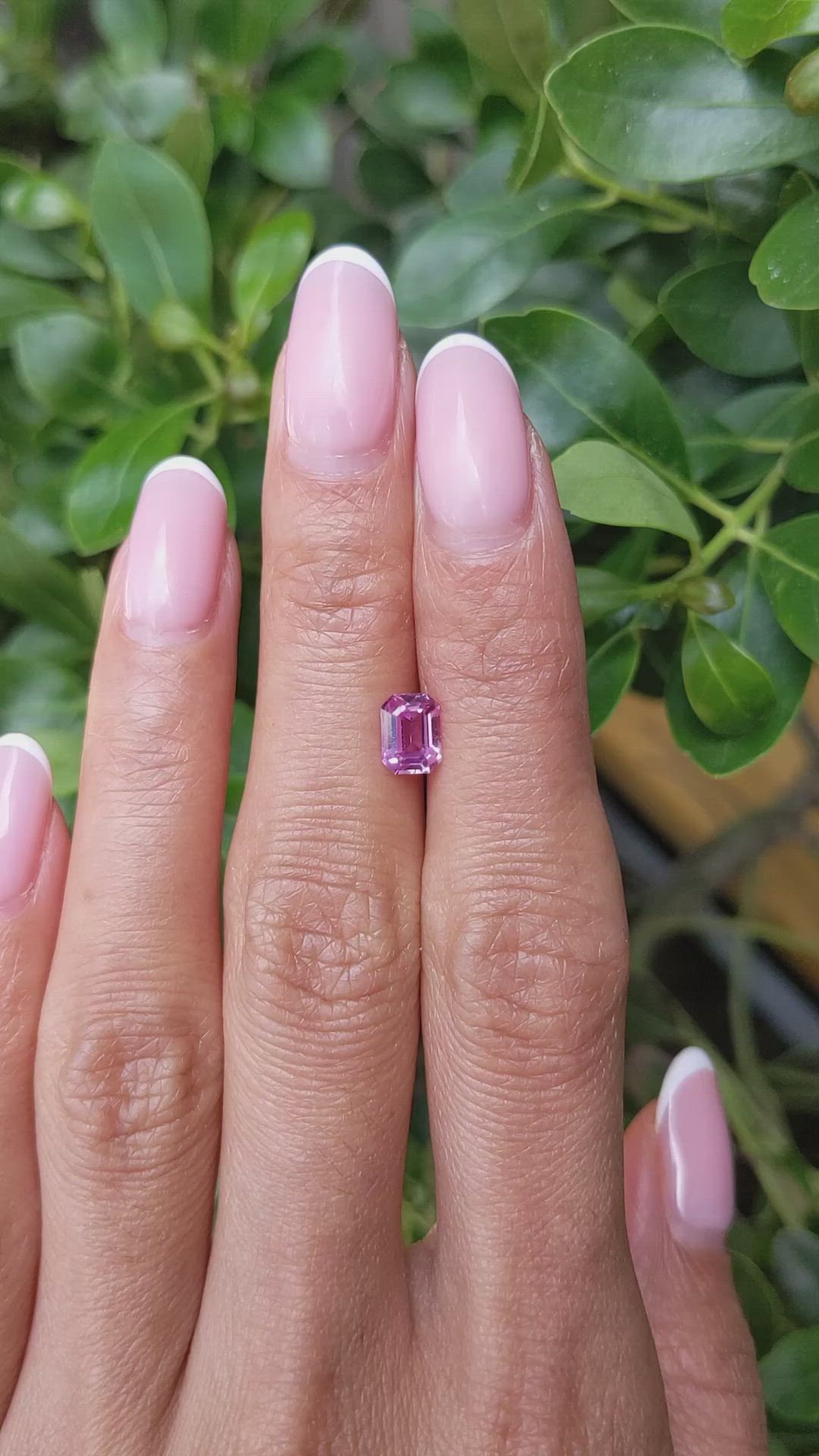1.06 Ct. Pink Sapphire from Ceylon (Sri Lanka) Size Video