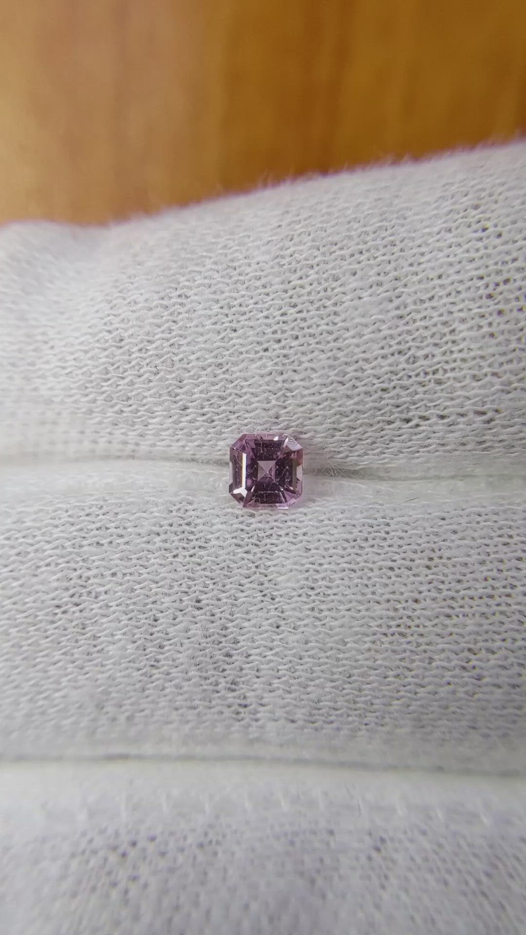 0.38 Ct. Pink Sapphire from Ceylon (Sri Lanka) Size Video