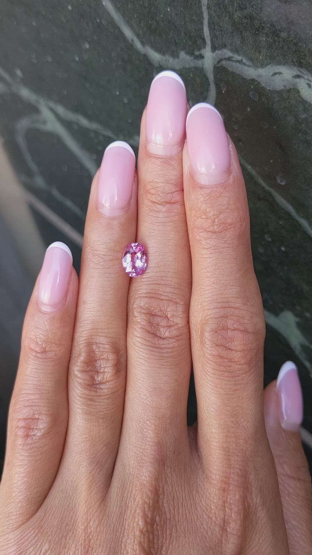 1.47 Ct. Pink Sapphire from Ceylon (Sri Lanka) Size Video