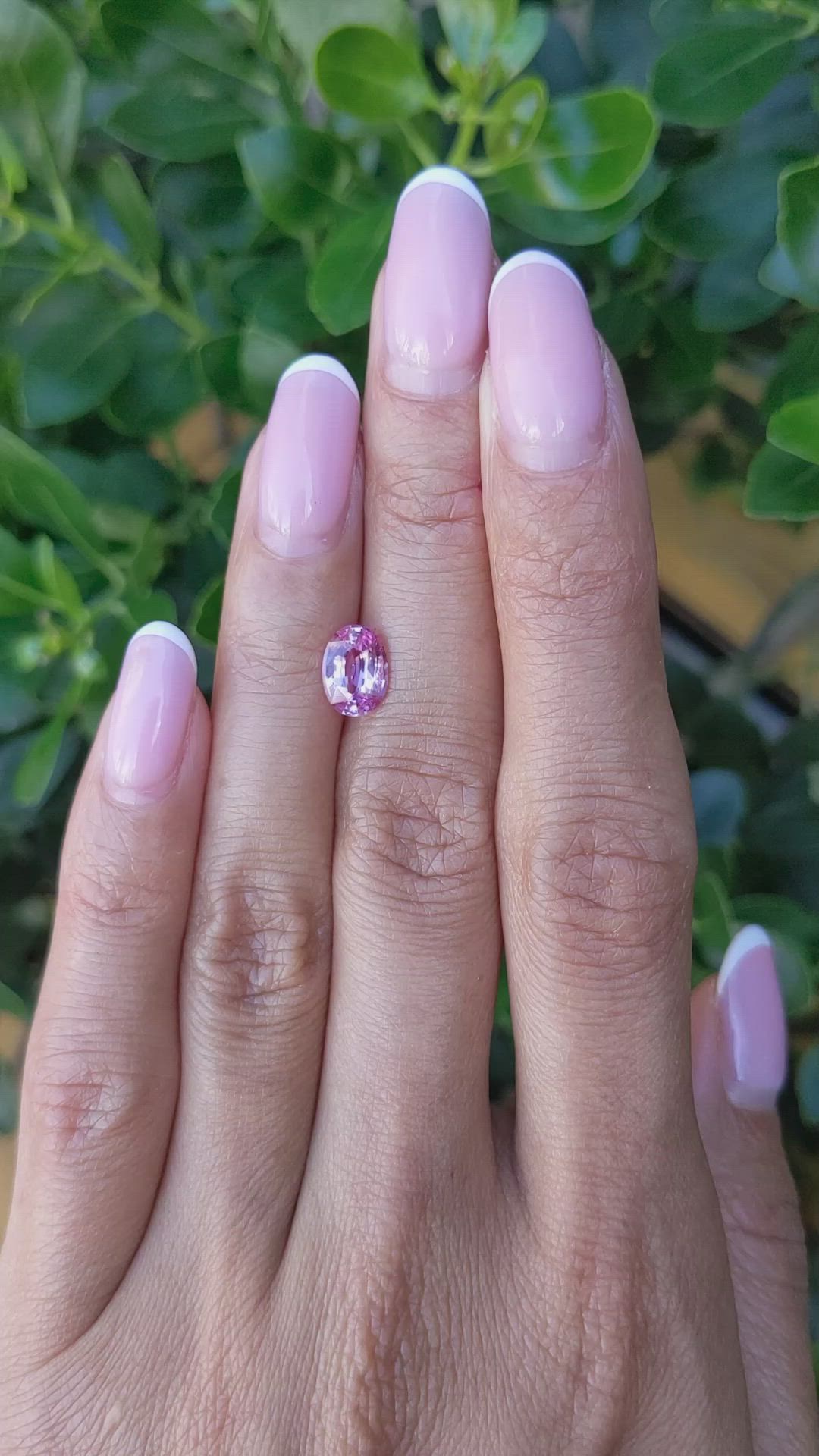 1.47 Ct. Pink Sapphire from Ceylon (Sri Lanka) Size Video