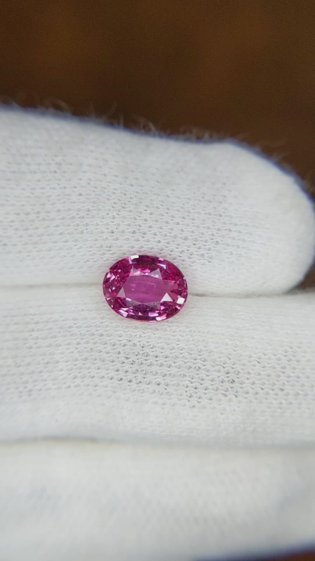 1.67 Ct. Pink Sapphire from Ceylon (Sri Lanka) Size Video