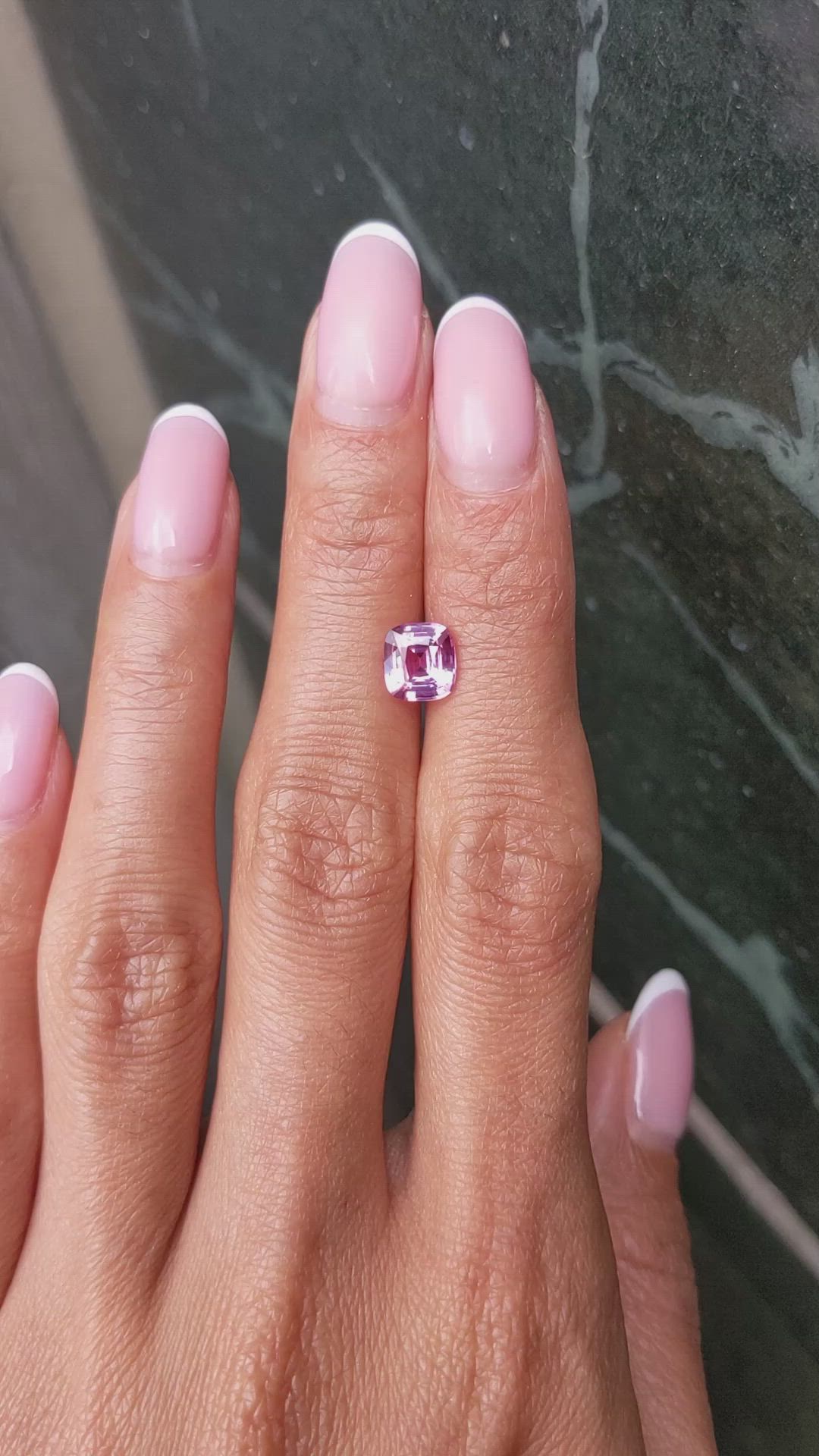 1.58 Ct. Purplish Pink Sapphire from Madagascar Size Video
