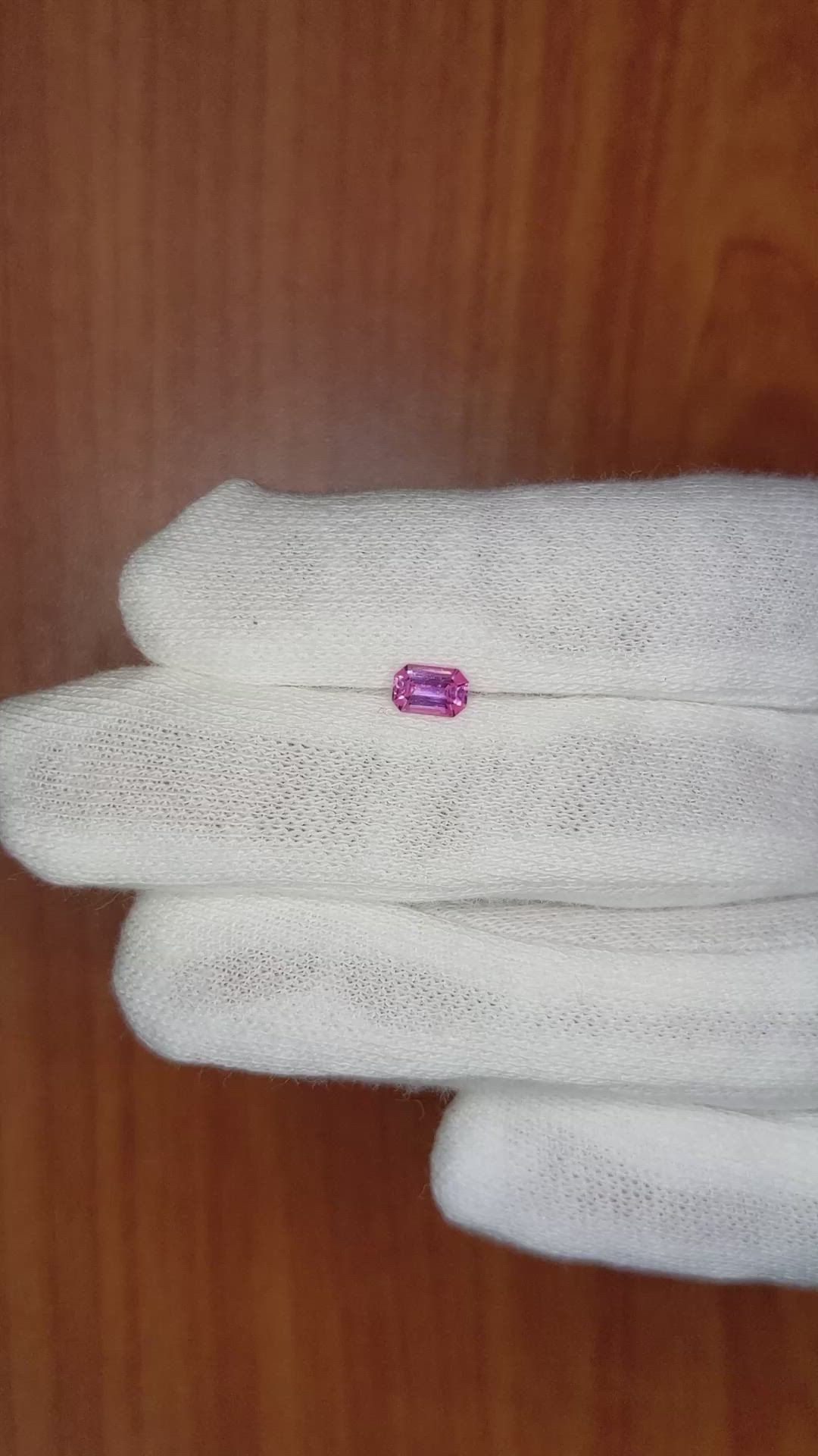 0.47 Ct. Pink Sapphire from Ceylon (Sri Lanka) Size Video