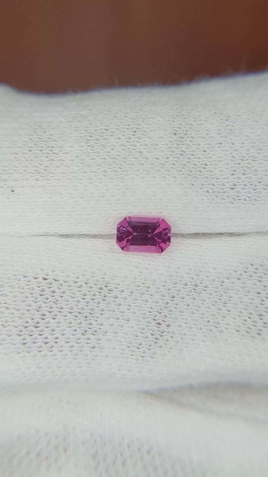 0.47 Ct. Pink Sapphire from Ceylon (Sri Lanka) Size Video