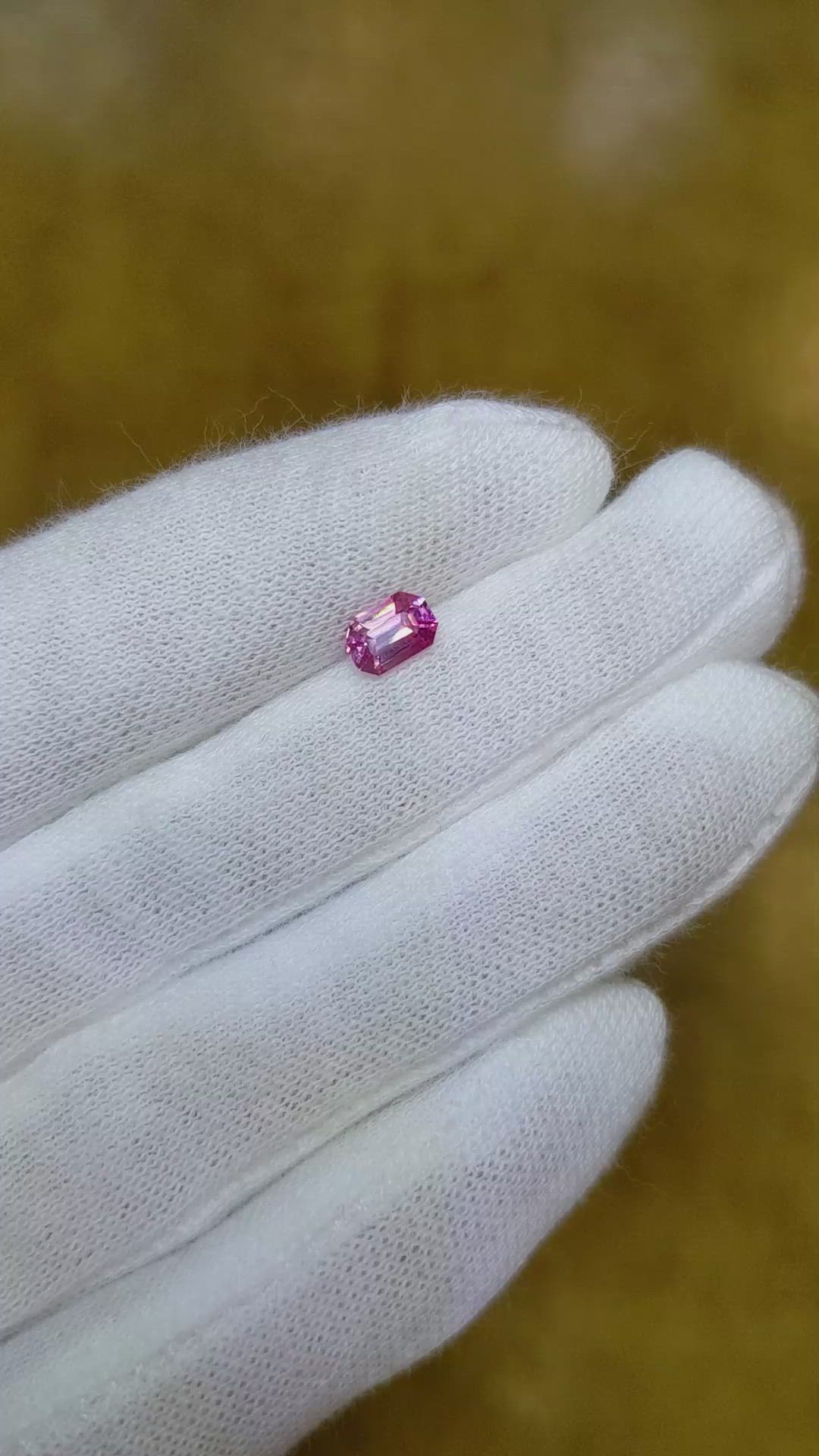 0.68 Ct. Pink Sapphire from Ceylon (Sri Lanka) Size Video