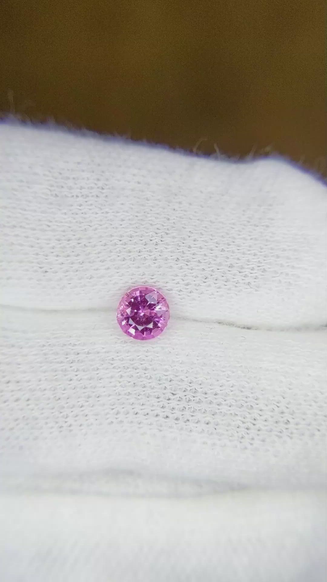 0.56 Ct. Pink Sapphire from Ceylon (Sri Lanka) Size Video