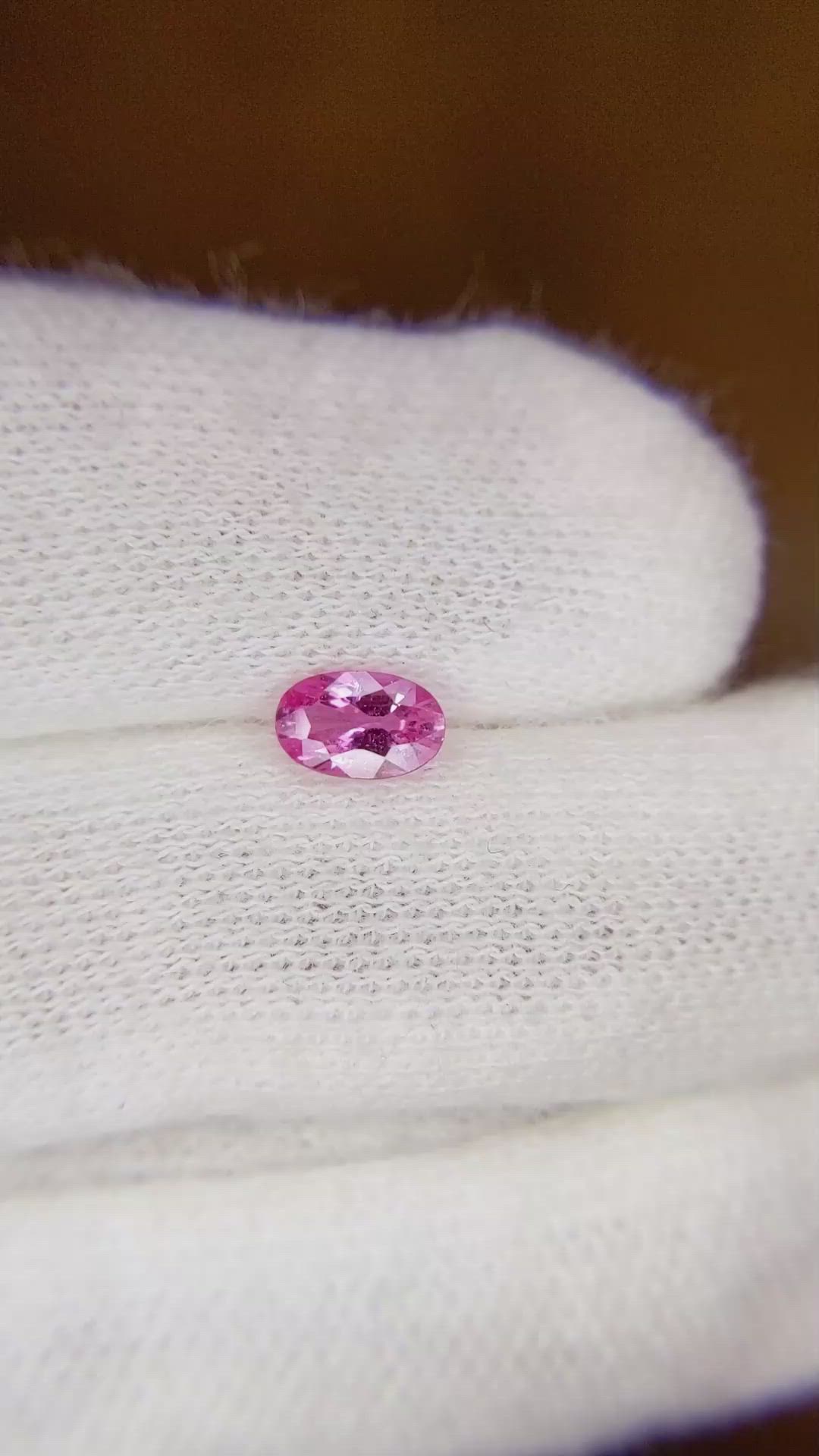 0.53 Ct. Pink Sapphire from Ceylon (Sri Lanka) Size Video