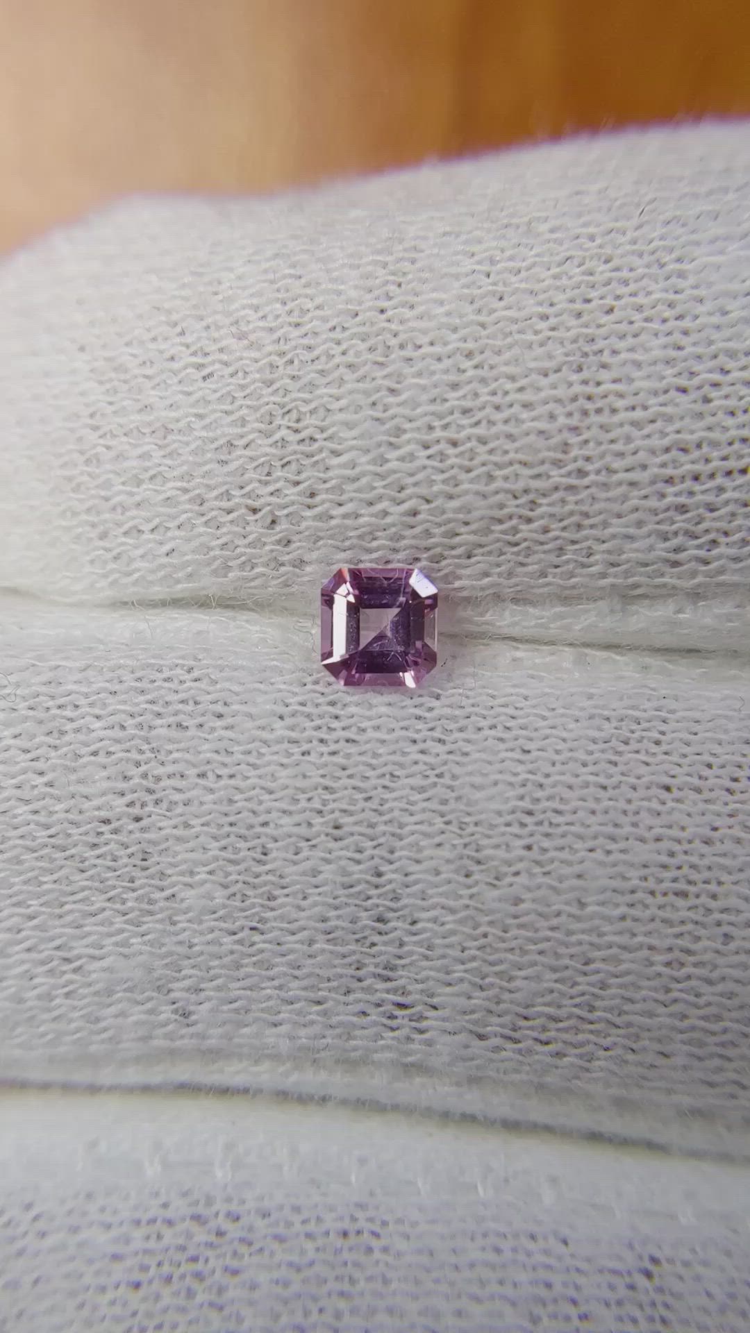 0.30 Ct. Pink Sapphire from Ceylon (Sri Lanka) Size Video