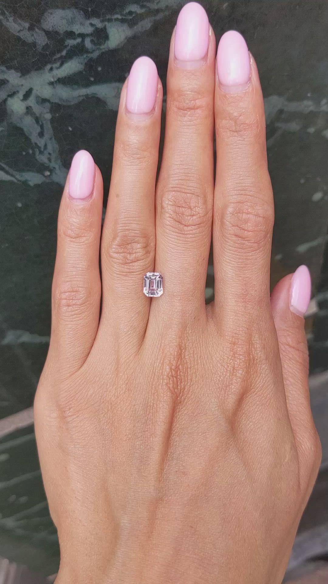 2.01 Ct. Pink Sapphire from Ceylon (Sri Lanka) Size Video