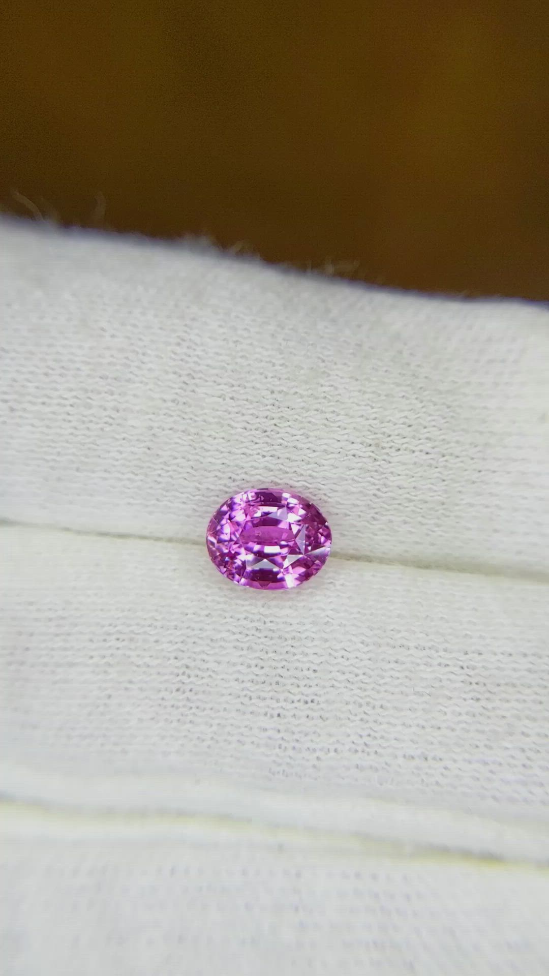 1.21 Ct. Pink Sapphire from Madagascar Size Video
