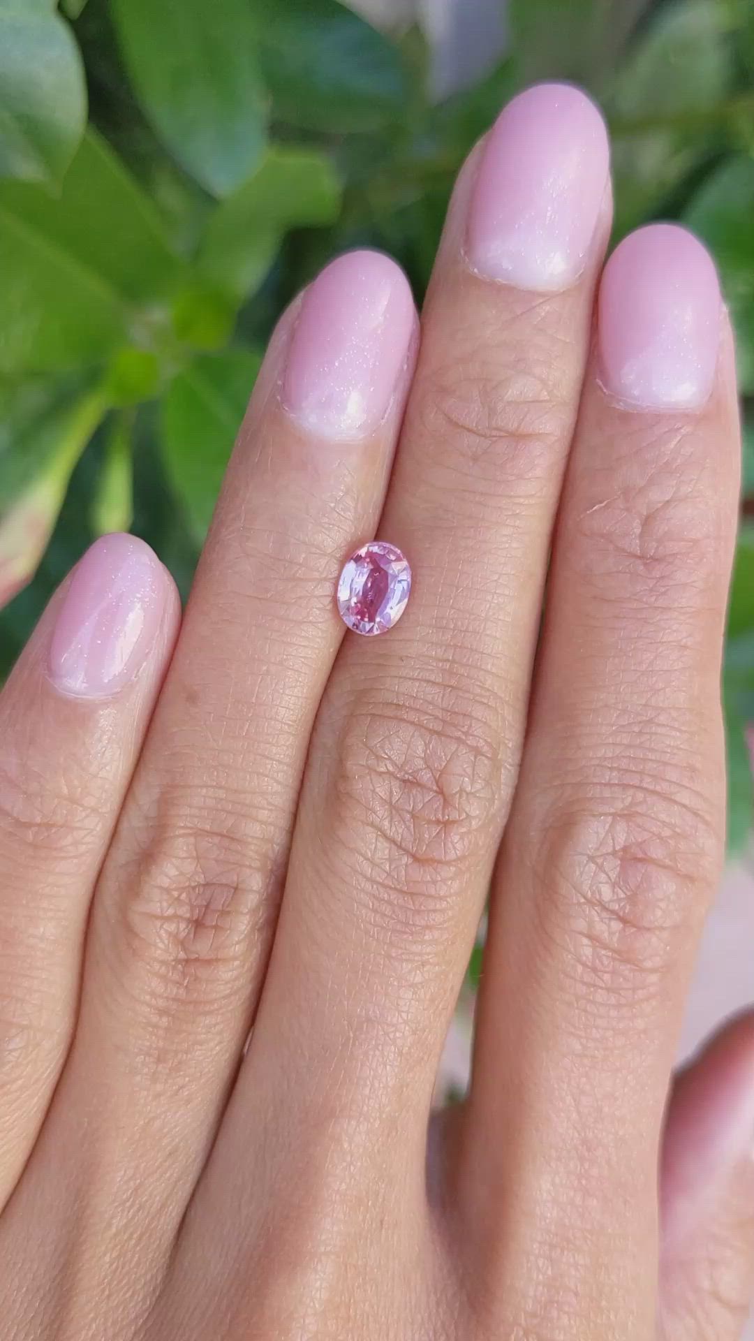 1.04 Ct. Pink Sapphire from Madagascar Size Video