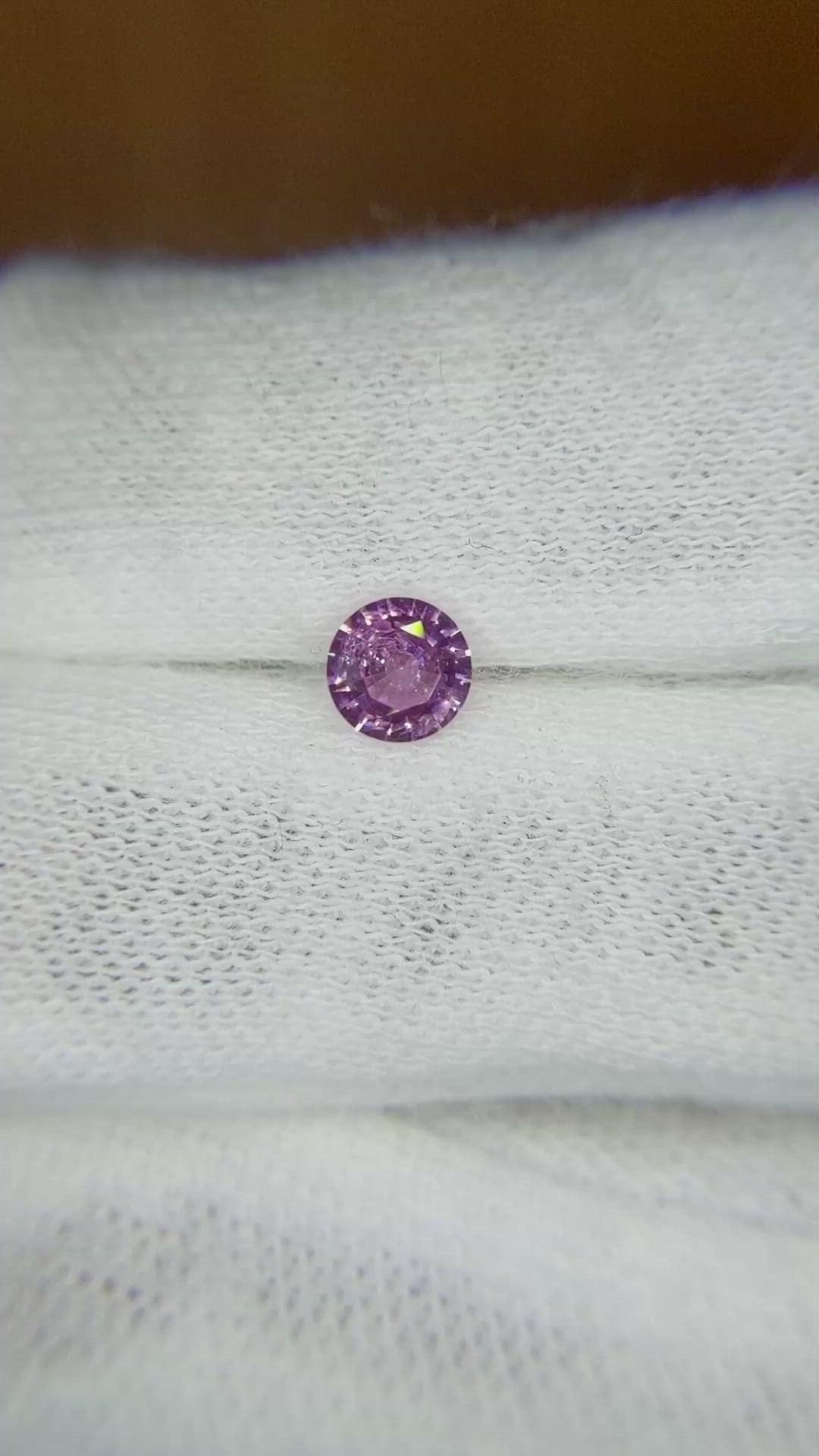 0.54 Ct. Pink Sapphire from Ceylon (Sri Lanka) Size Video