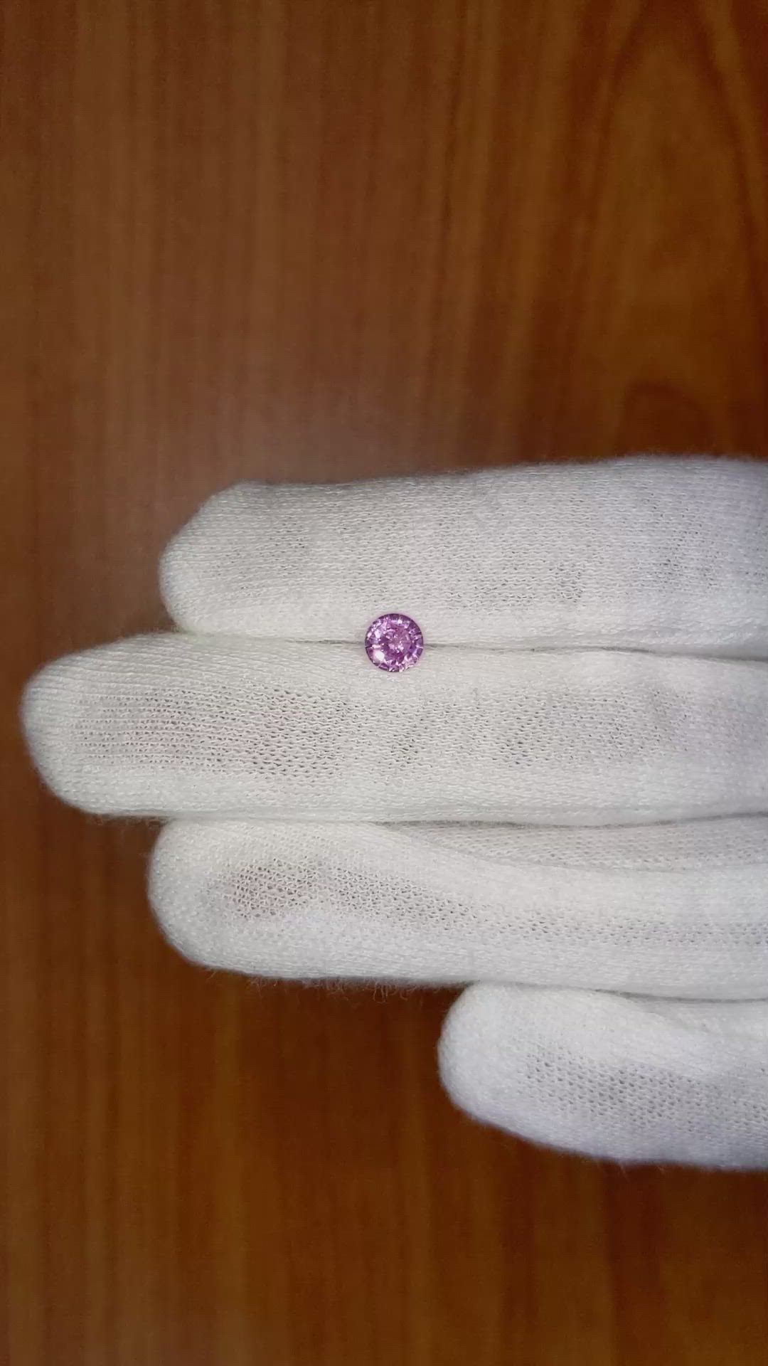 0.54 Ct. Pink Sapphire from Ceylon (Sri Lanka) Size Video