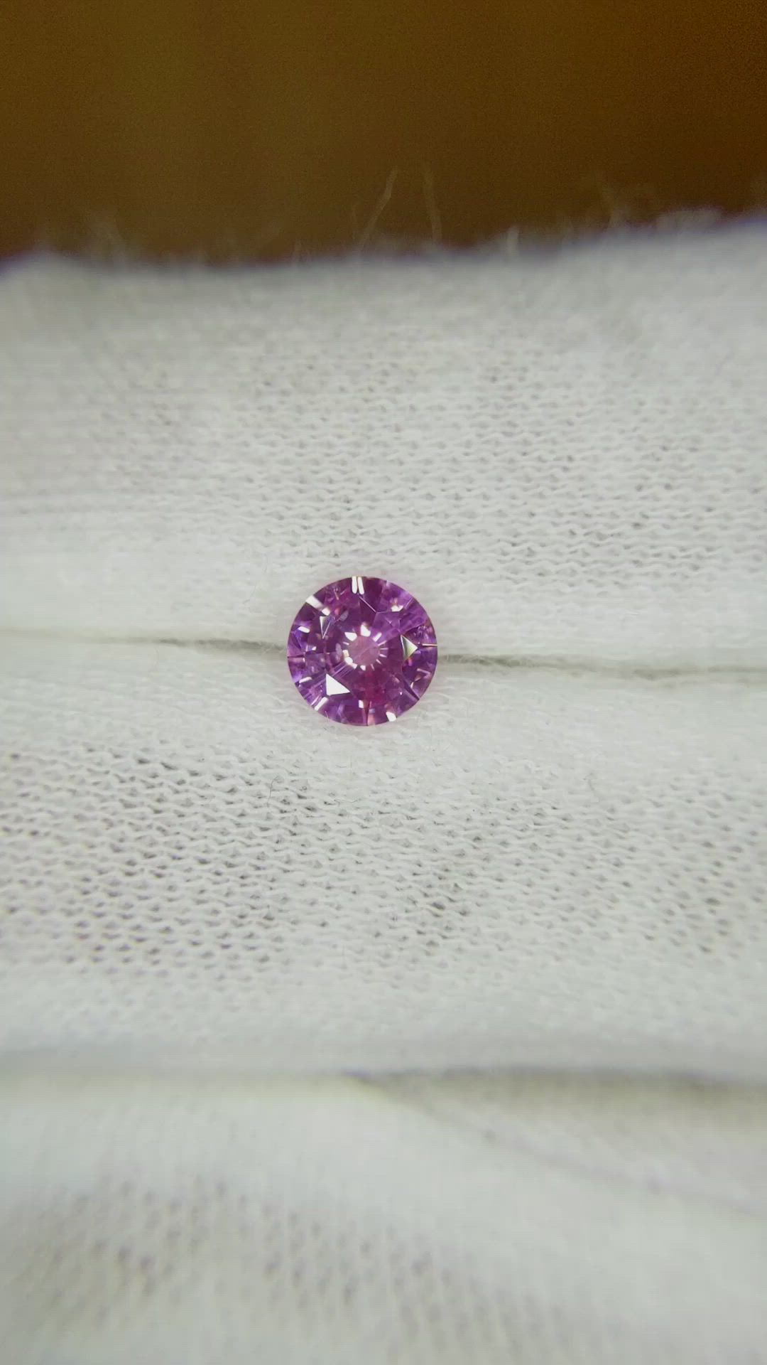 0.73 Ct. Pink Sapphire from Ceylon (Sri Lanka) Size Video