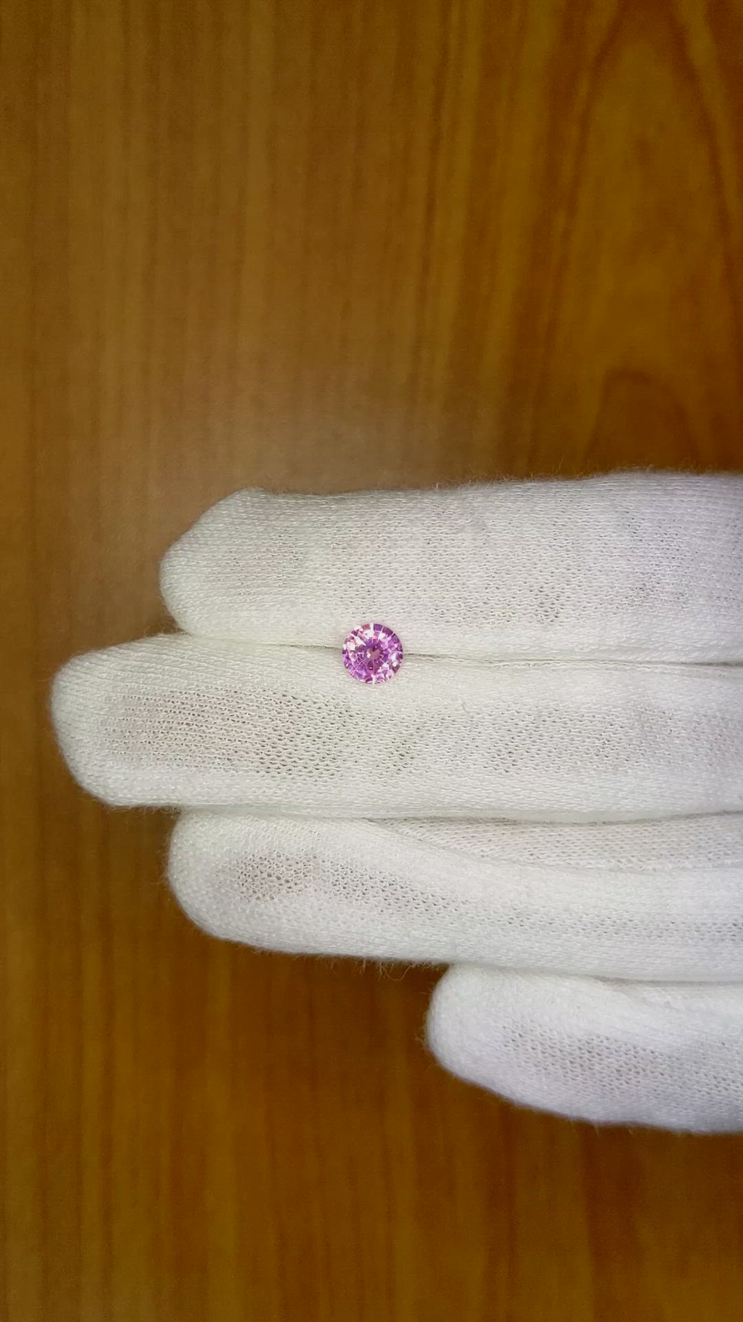 0.73 Ct. Pink Sapphire from Ceylon (Sri Lanka) Size Video