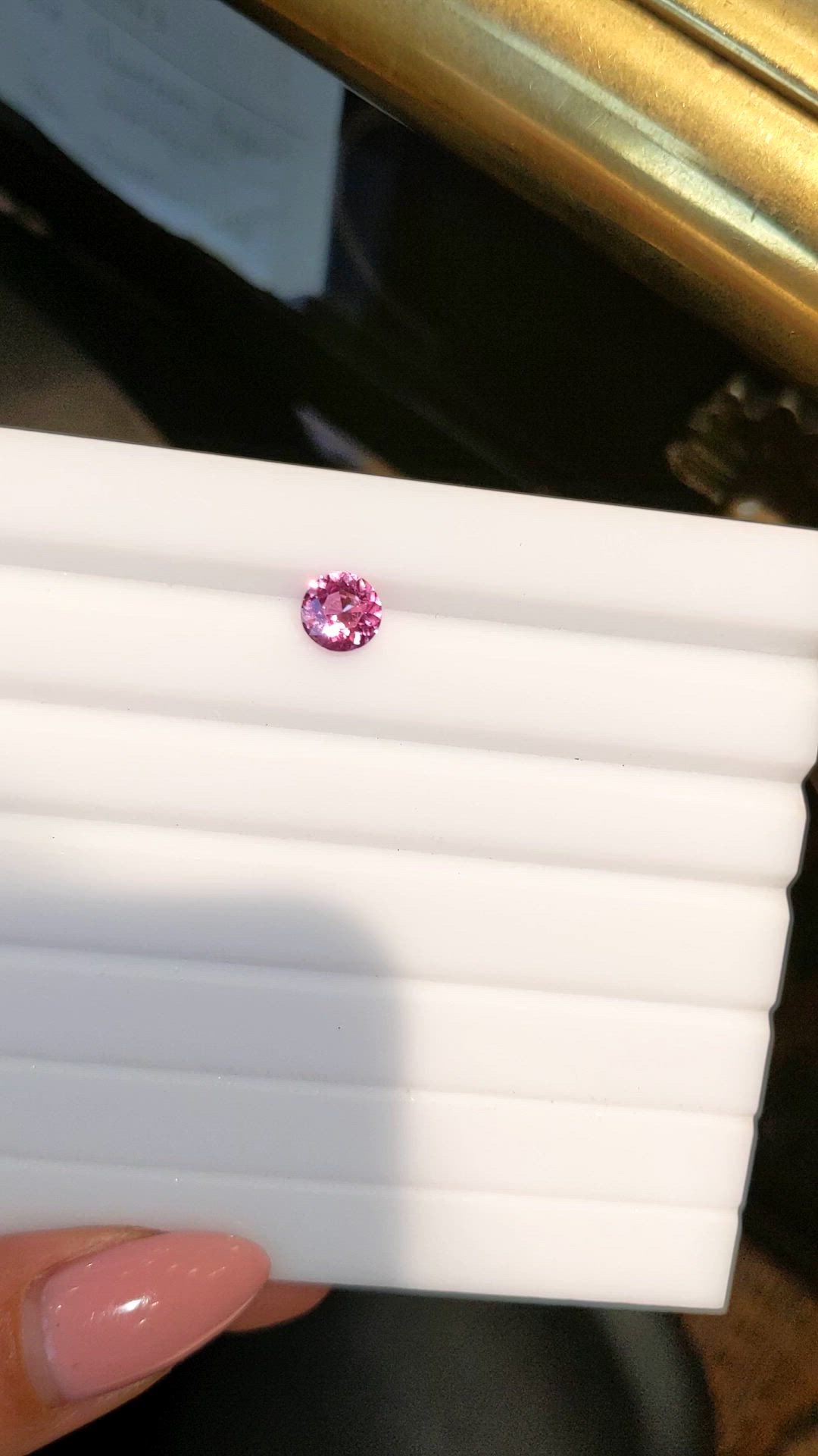 1.16 Ct. Pink Sapphire from Ceylon (Sri Lanka) Size Video