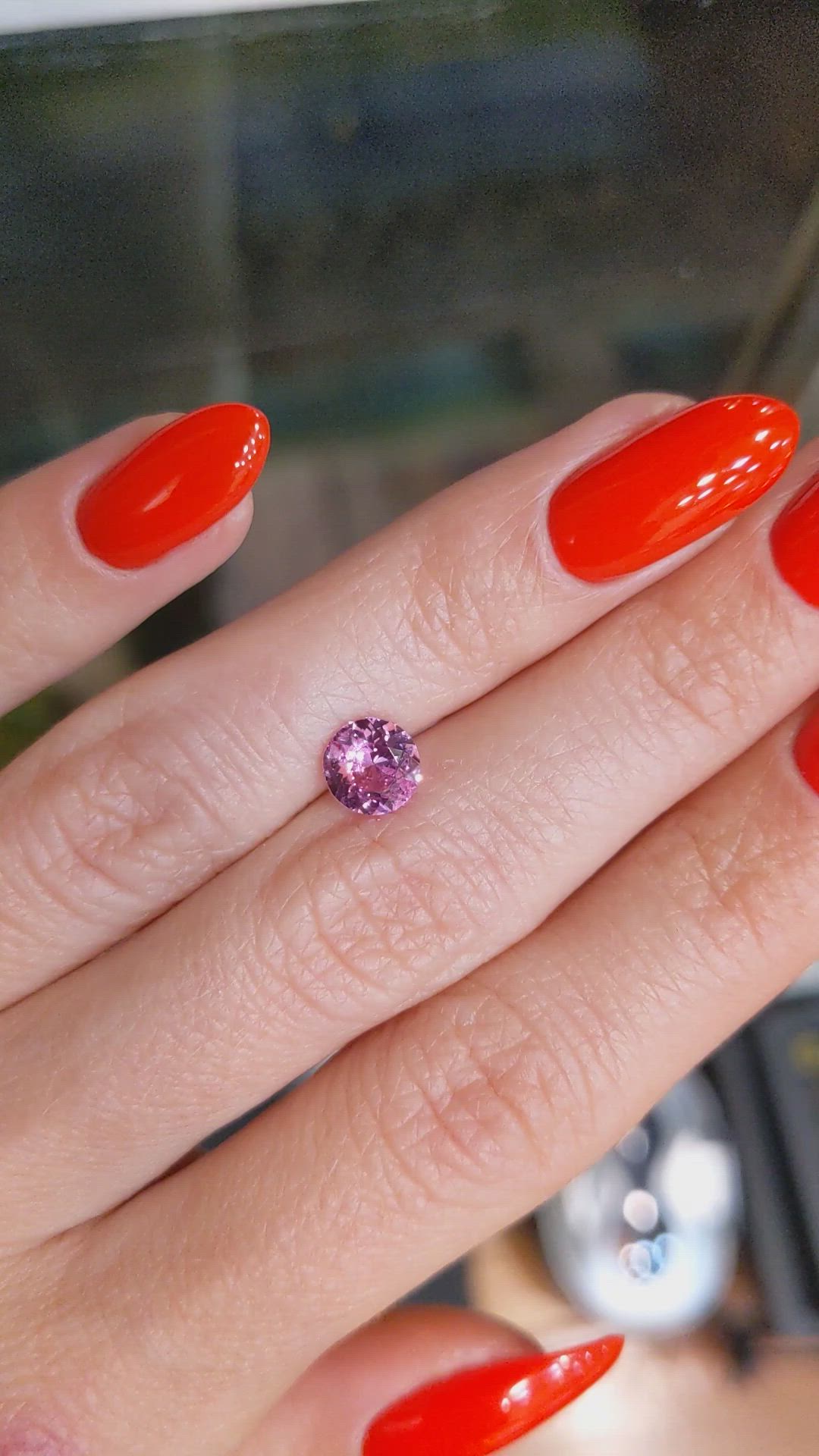 1.16 Ct. Pink Sapphire from Ceylon (Sri Lanka) Size Video