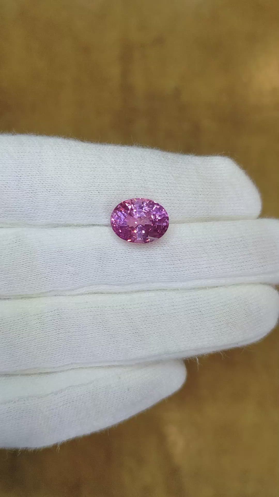 6.15 Ct. Pink Sapphire from Ceylon (Sri Lanka) Size Video