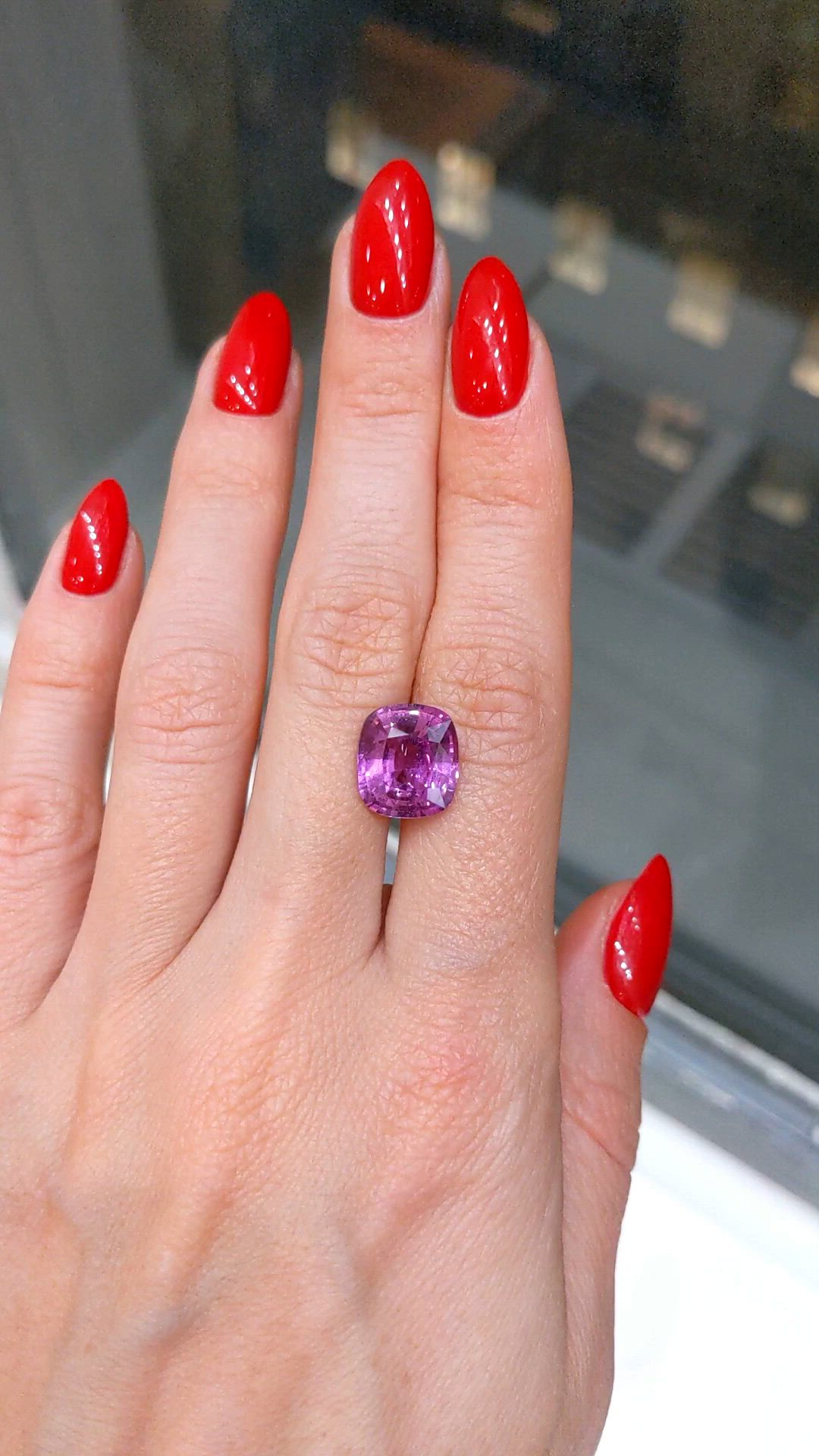 6.00 Ct. Pink Sapphire from Madagascar Size Video