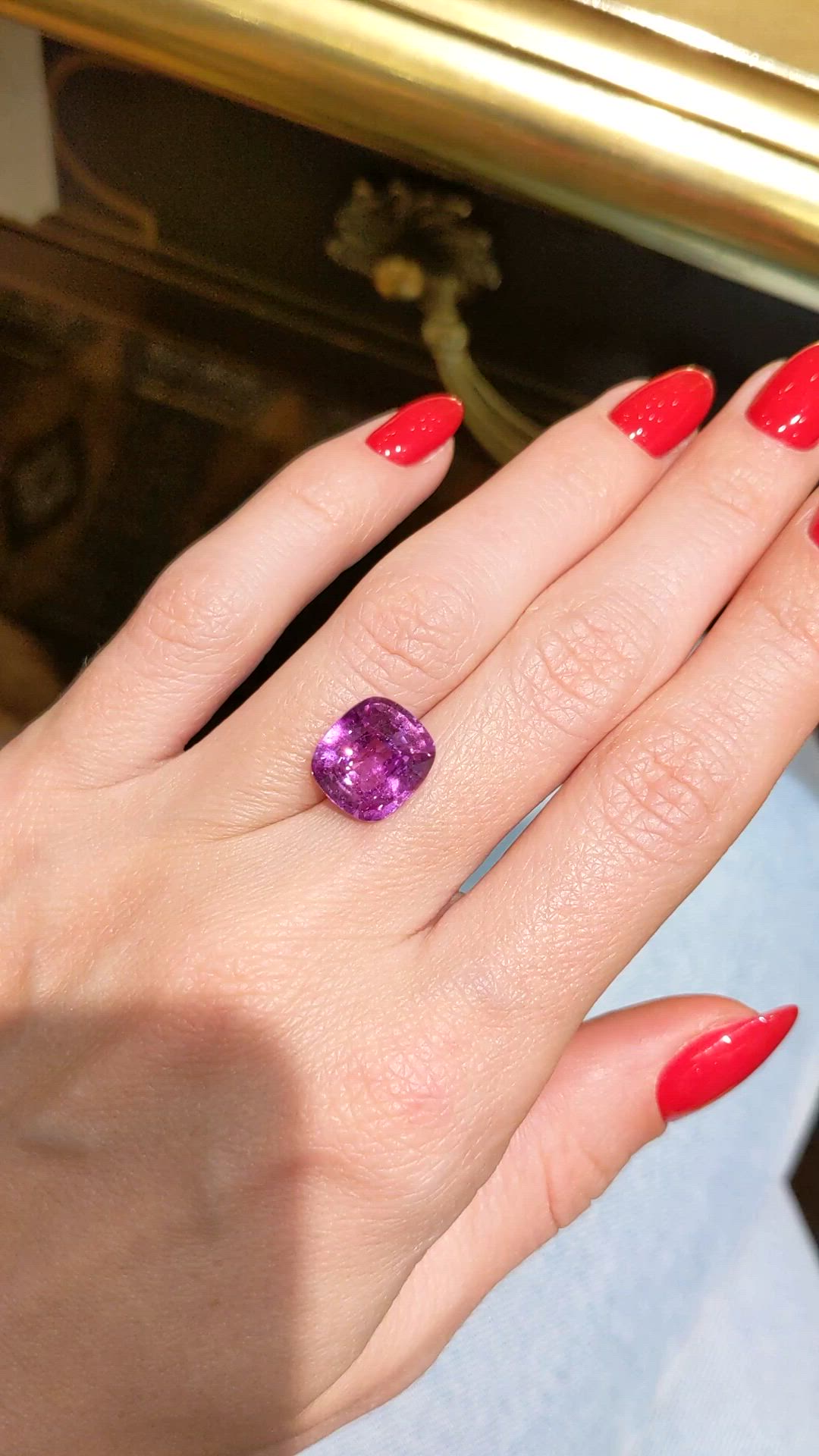 6.00 Ct. Pink Sapphire from Madagascar Size Video