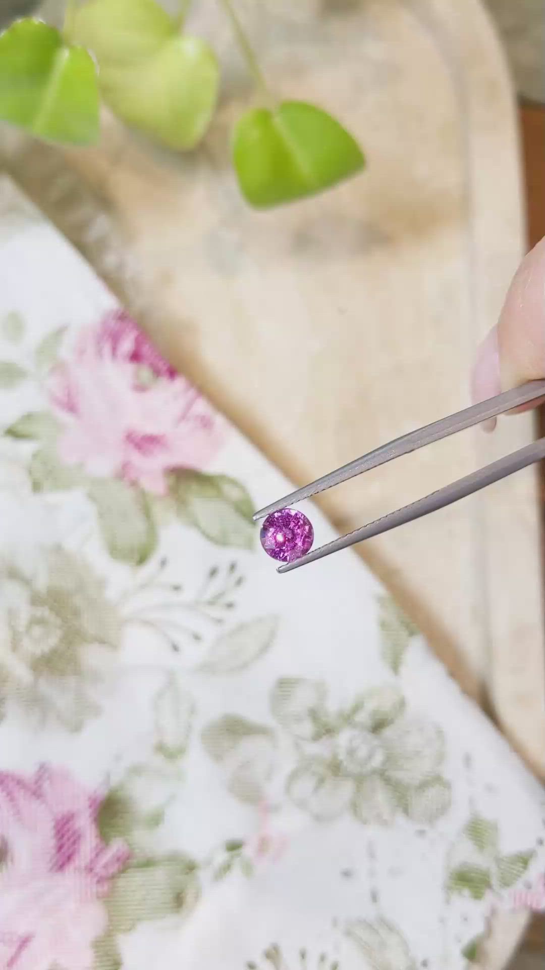 1.22 Ct. Pink Sapphire from Madagascar Size Video
