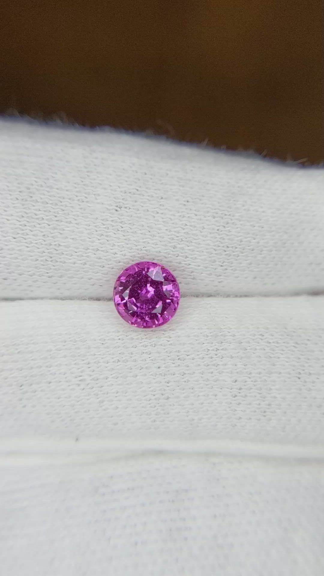 1.22 Ct. Pink Sapphire from Madagascar Size Video
