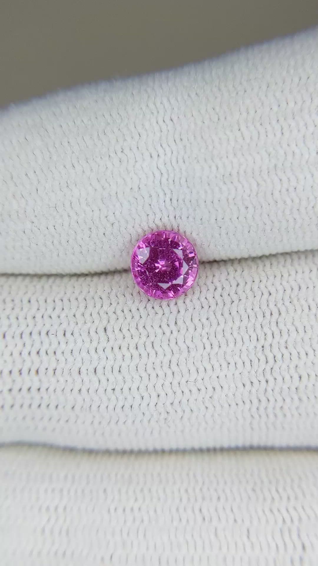 1.22 Ct. Pink Sapphire from Madagascar Size Video