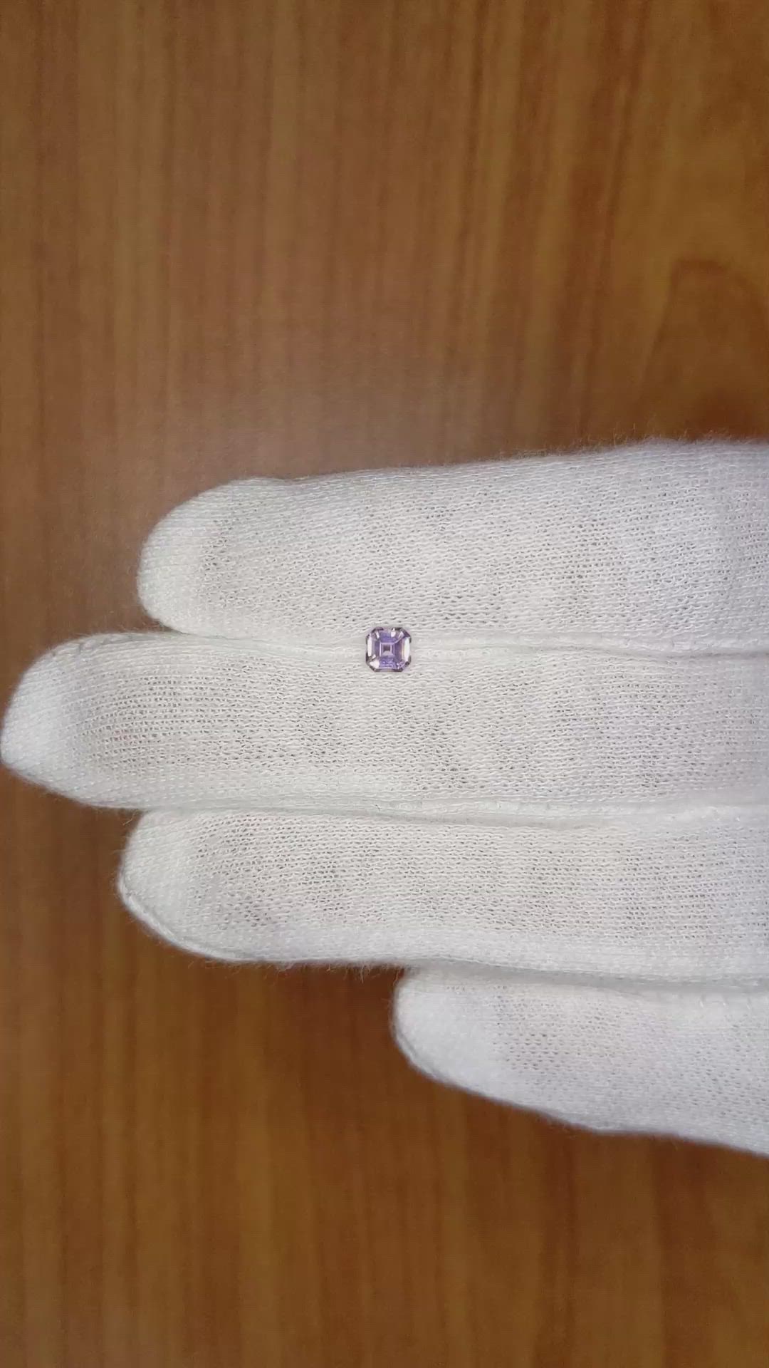 0.37 Ct. Pink Sapphire from Ceylon (Sri Lanka) Size Video