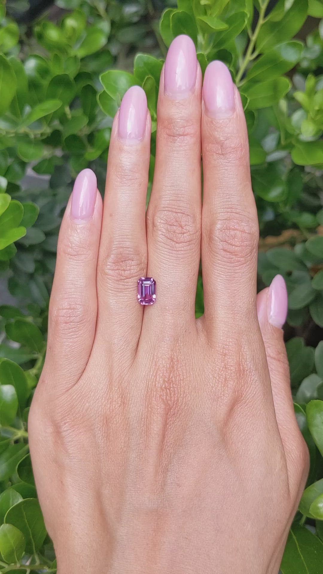 1.80 Ct. Purplish Pink Sapphire from Madagascar Size Video