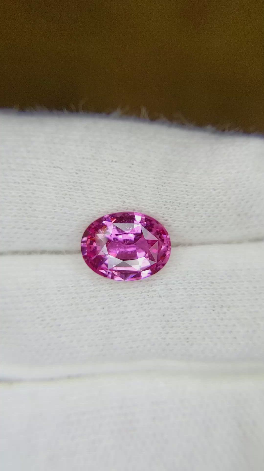 2.90 Ct. Pink Sapphire from Ceylon (Sri Lanka) Size Video