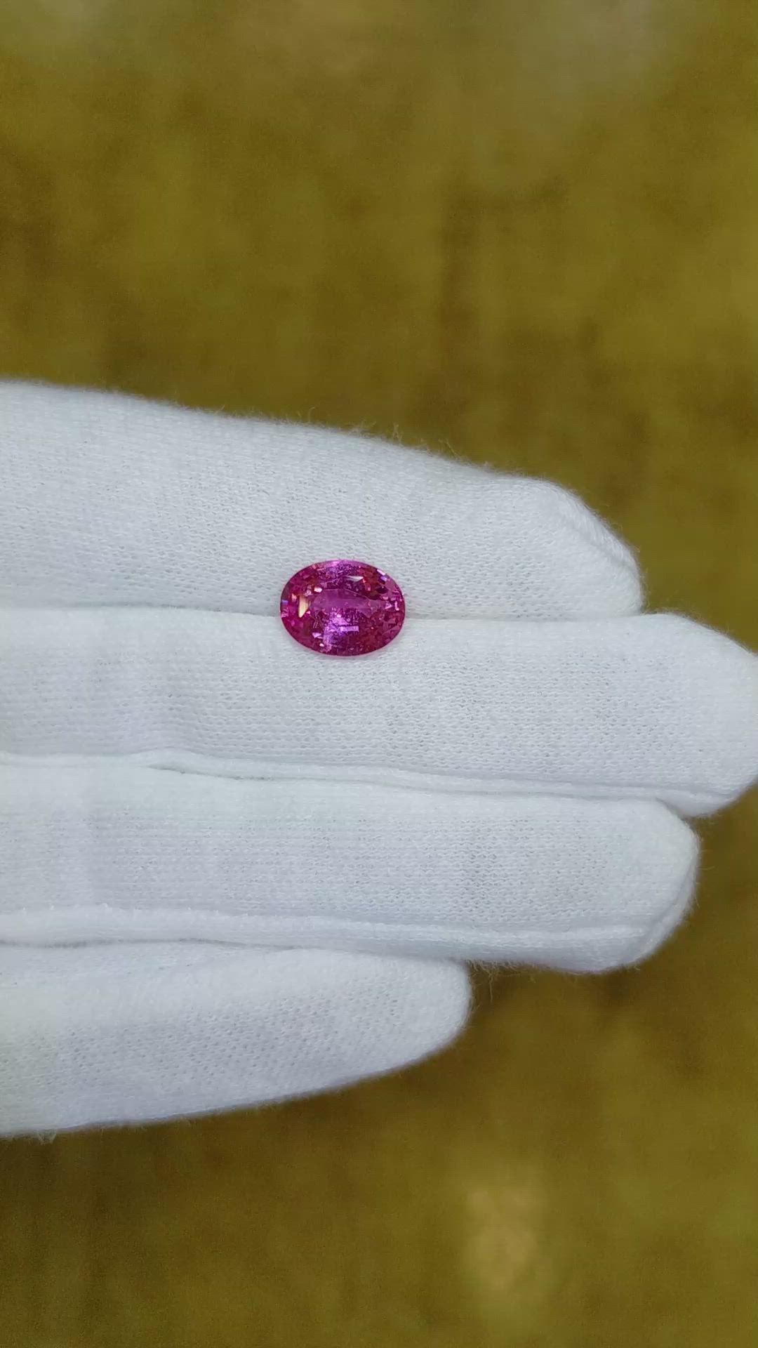 2.90 Ct. Pink Sapphire from Ceylon (Sri Lanka) Size Video