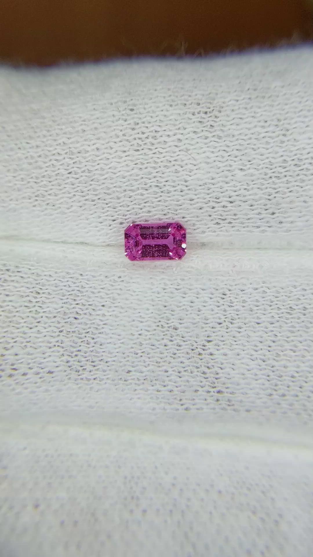 0.39 Ct. Pink Sapphire from Ceylon (Sri Lanka) Size Video