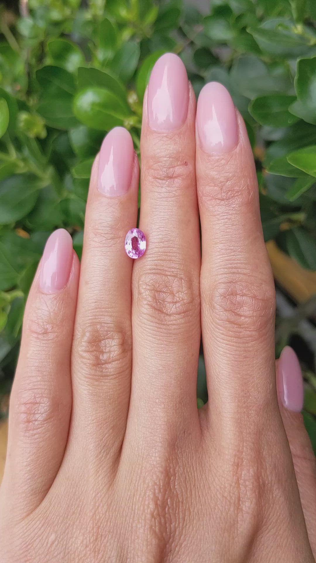 1.12 Ct. Pink Sapphire from Ceylon (Sri Lanka) Size Video