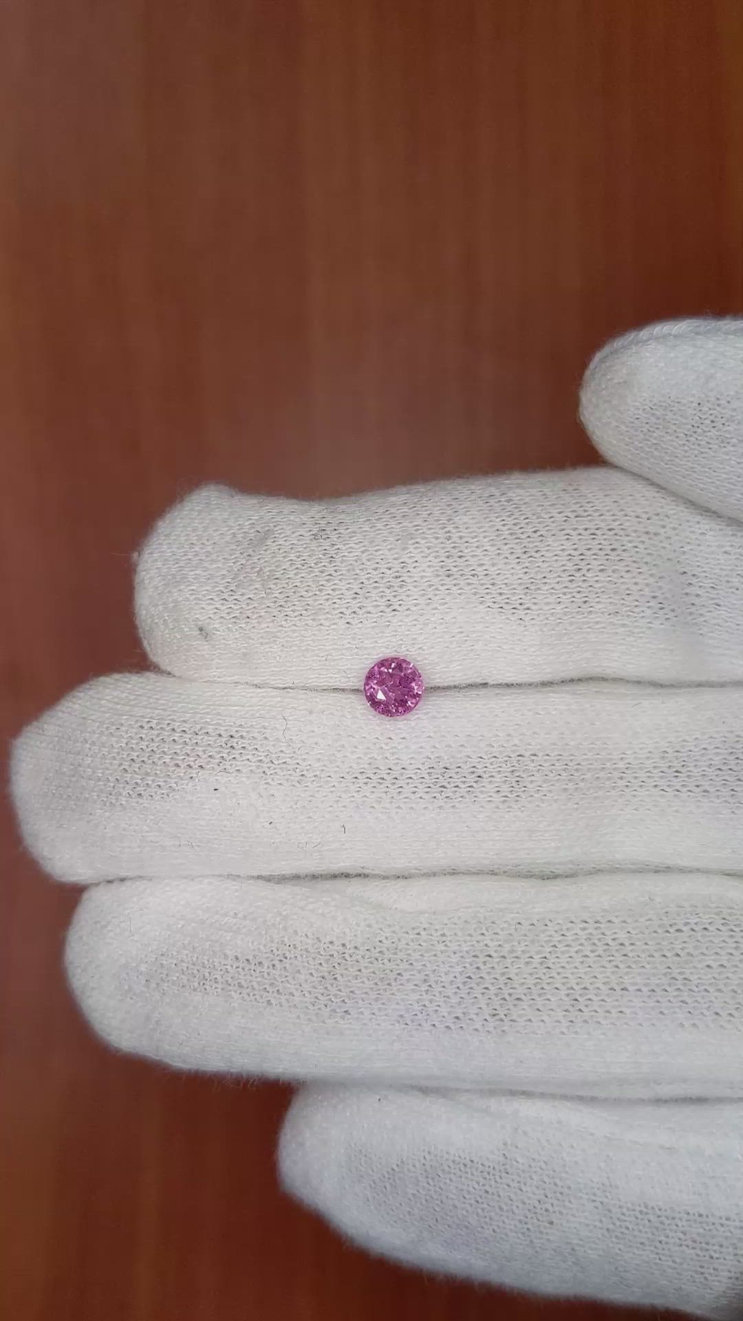0.55 Ct. Pink Sapphire from Ceylon (Sri Lanka) Size Video