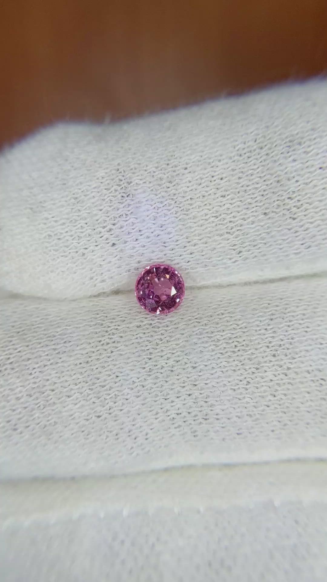 0.55 Ct. Pink Sapphire from Ceylon (Sri Lanka) Size Video