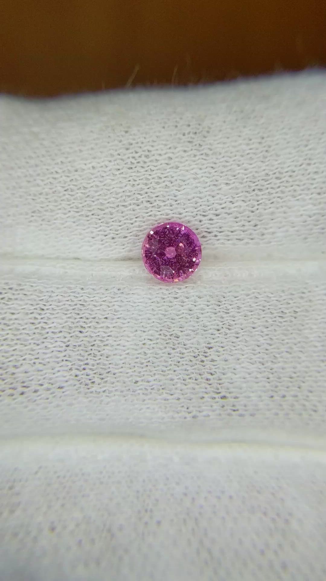 0.71 Ct. Pink Sapphire from Ceylon (Sri Lanka) Size Video