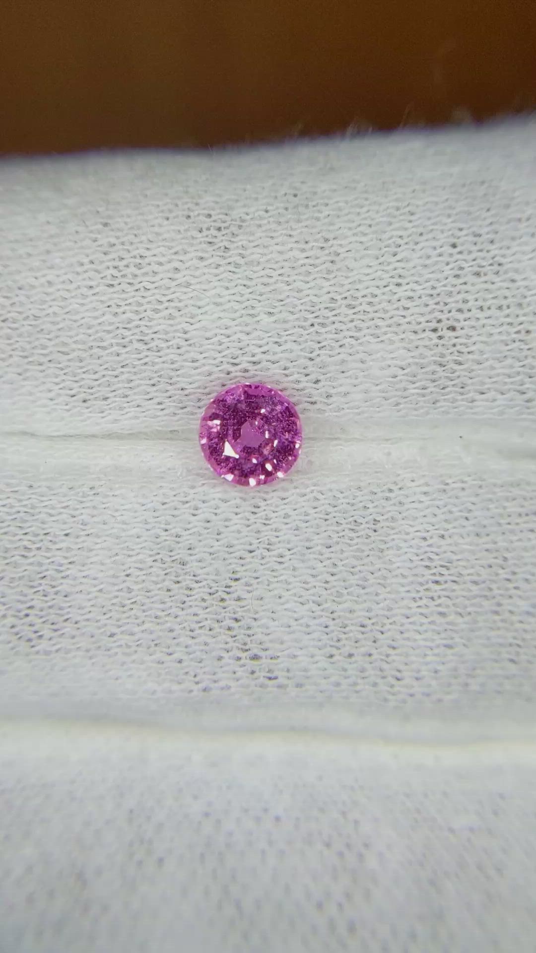 0.87 Ct. Pink Sapphire from Ceylon (Sri Lanka) Size Video
