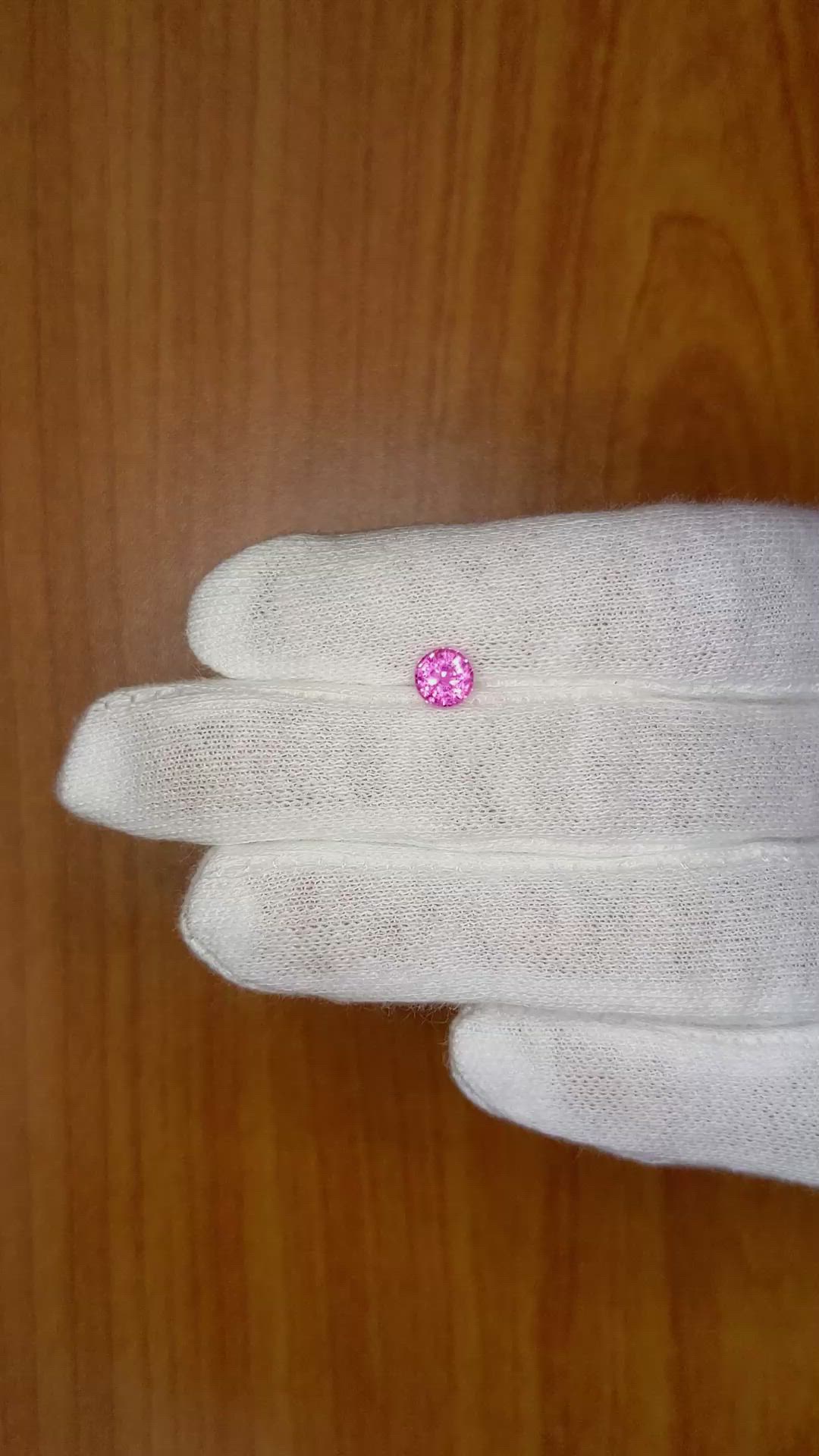 0.87 Ct. Pink Sapphire from Ceylon (Sri Lanka) Size Video