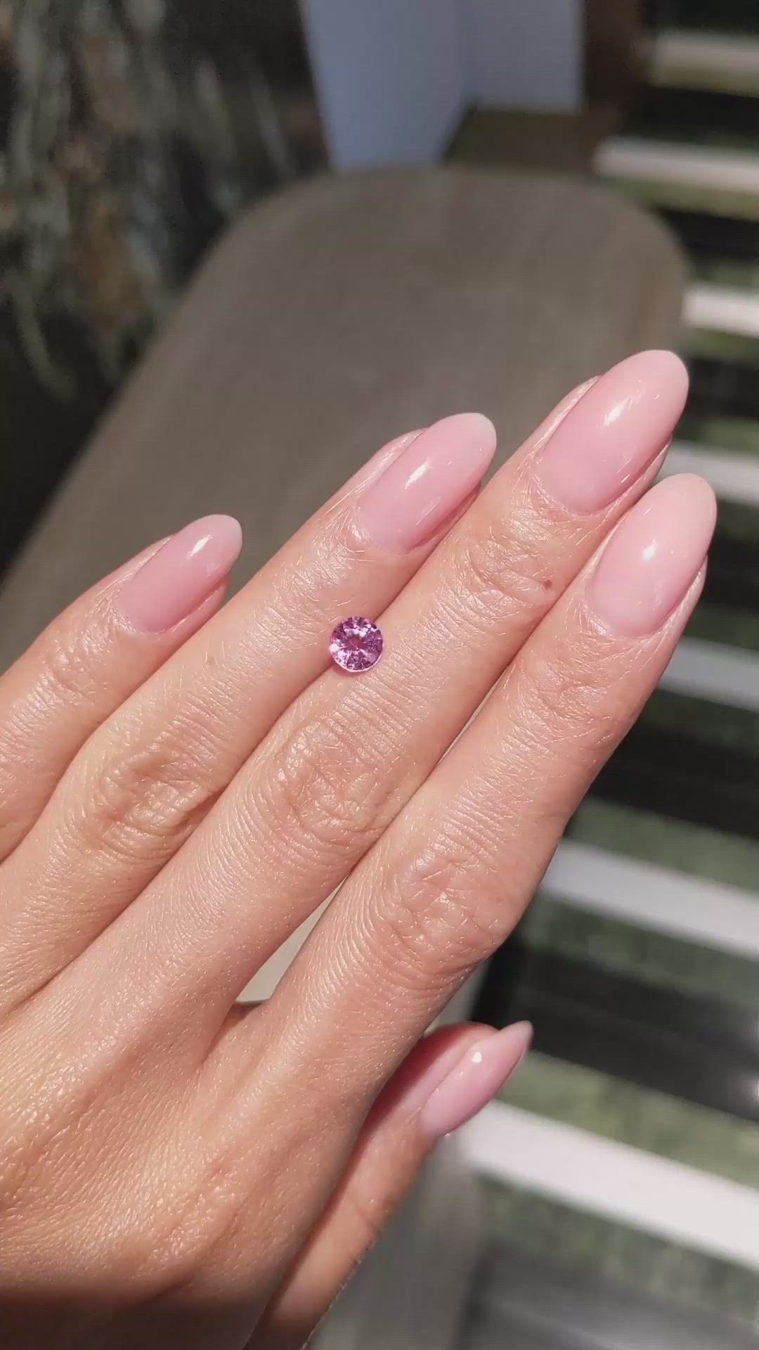 0.92 Ct. Pink Sapphire from Ceylon (Sri Lanka) Size Video
