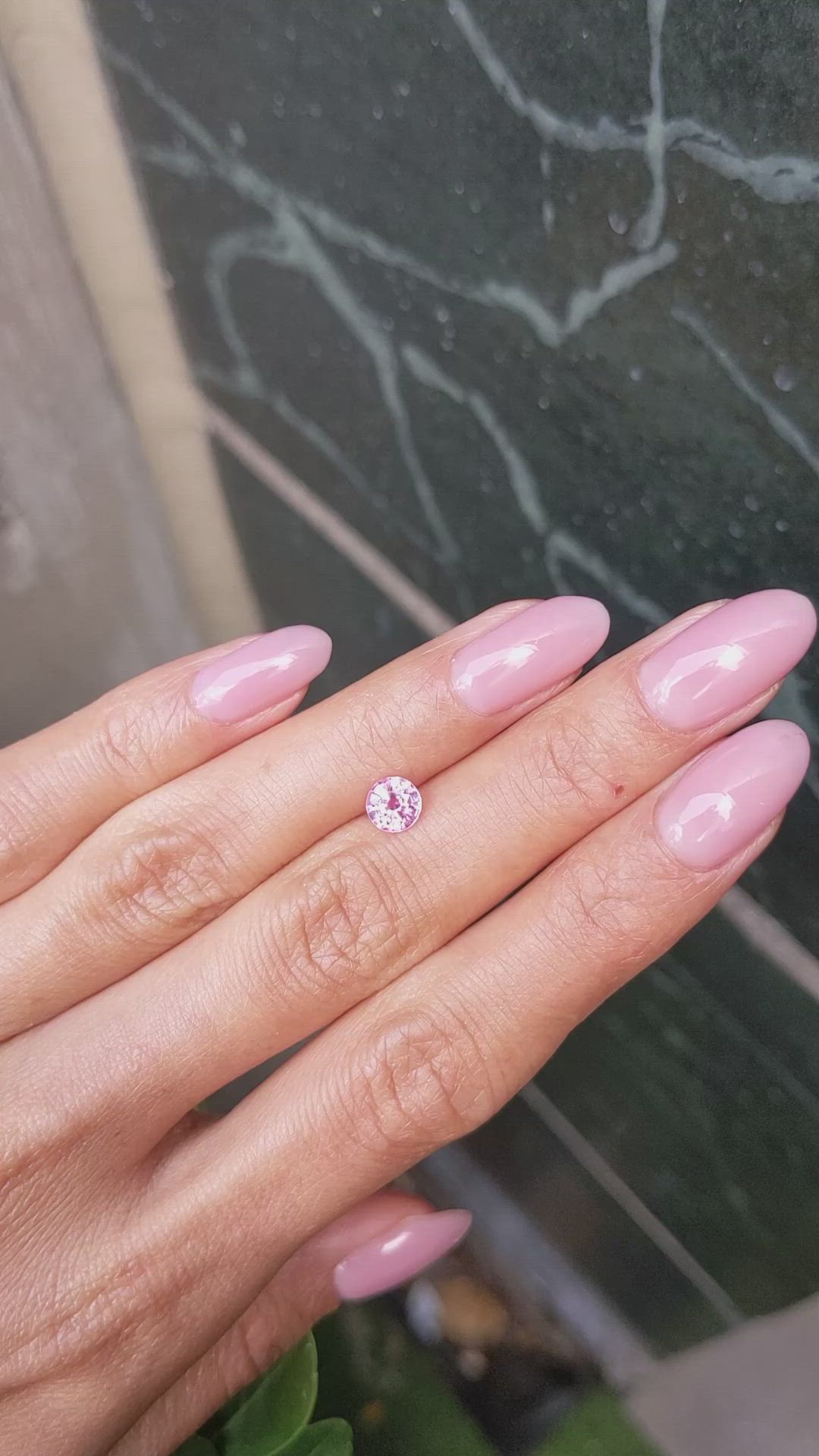 0.92 Ct. Pink Sapphire from Ceylon (Sri Lanka) Size Video