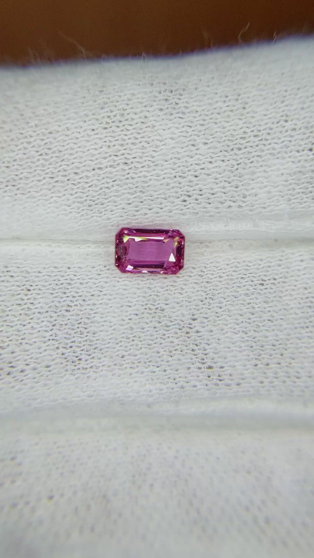 0.68 Ct. Pink Sapphire from Ceylon (Sri Lanka) Size Video