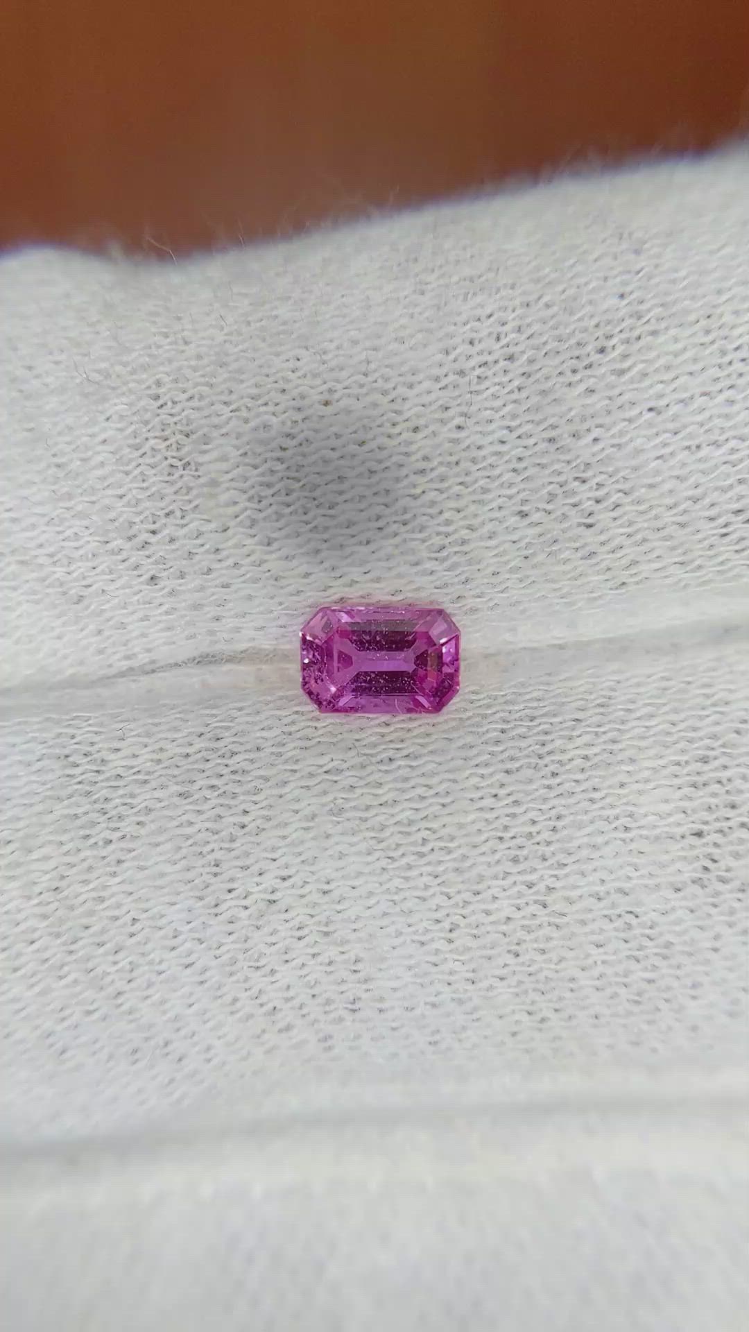 0.71 Ct. Pink Sapphire from Ceylon (Sri Lanka) Size Video