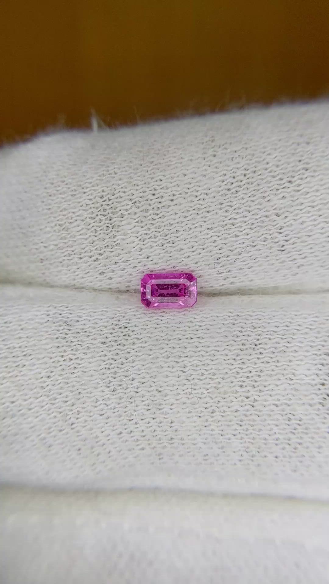 0.44 Ct. Pink Sapphire from Ceylon (Sri Lanka) Size Video