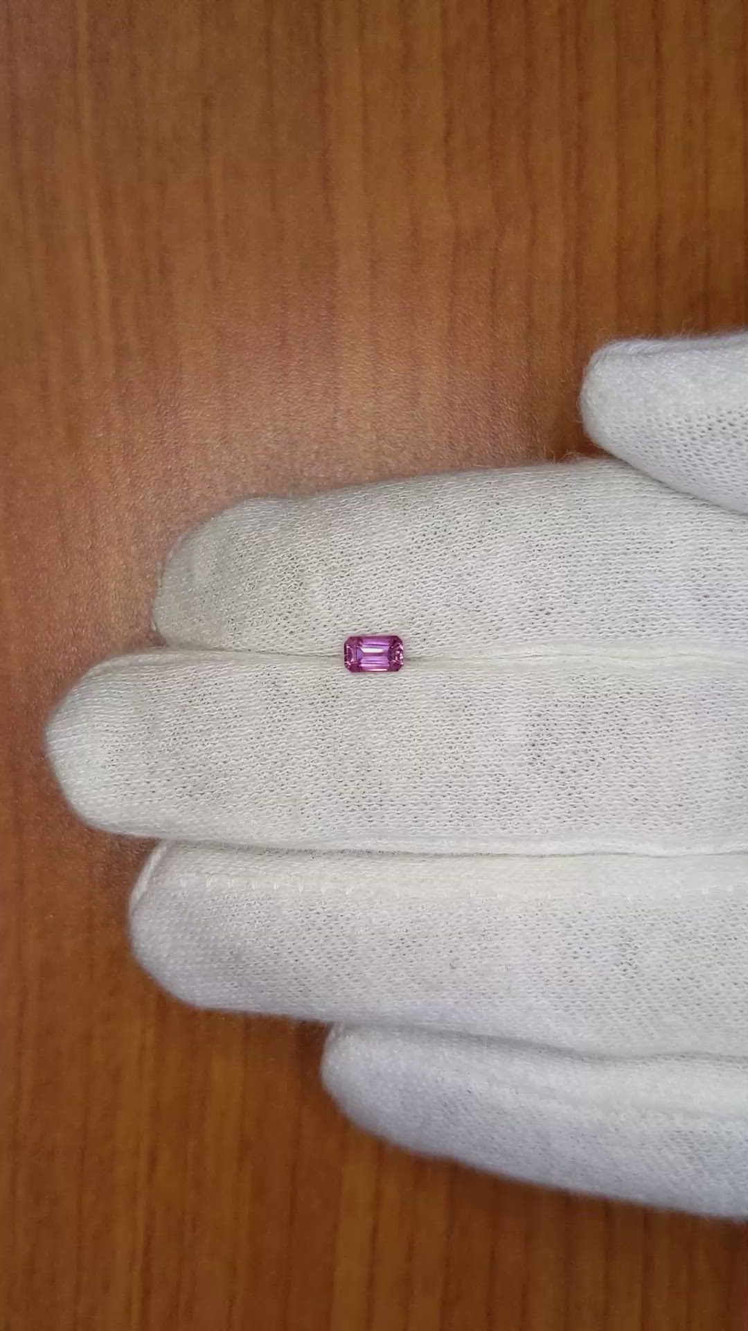 0.42 Ct. Pink Sapphire from Ceylon (Sri Lanka) Size Video