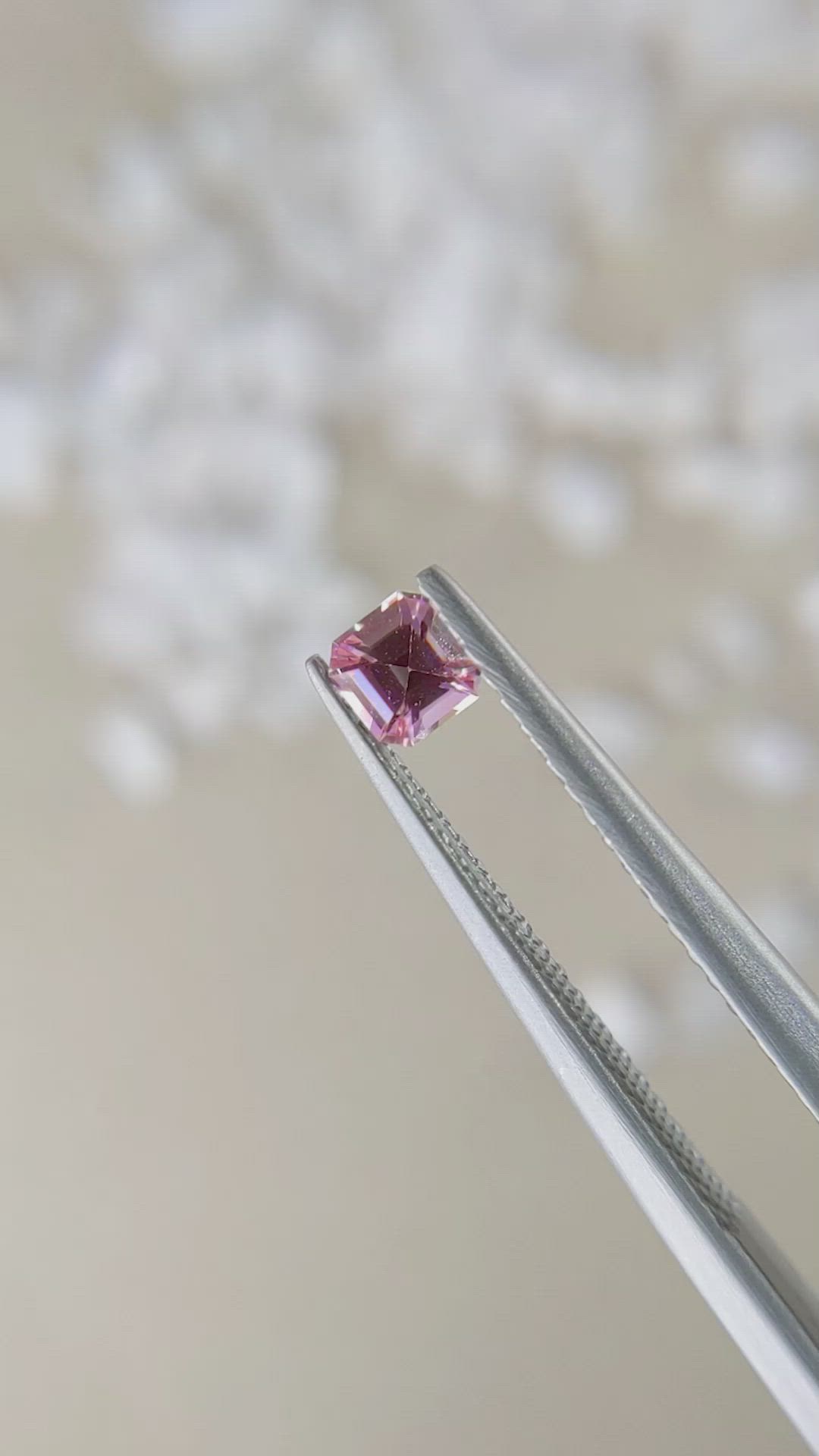 0.29 Ct. Pink Sapphire from Ceylon (Sri Lanka) Size Video