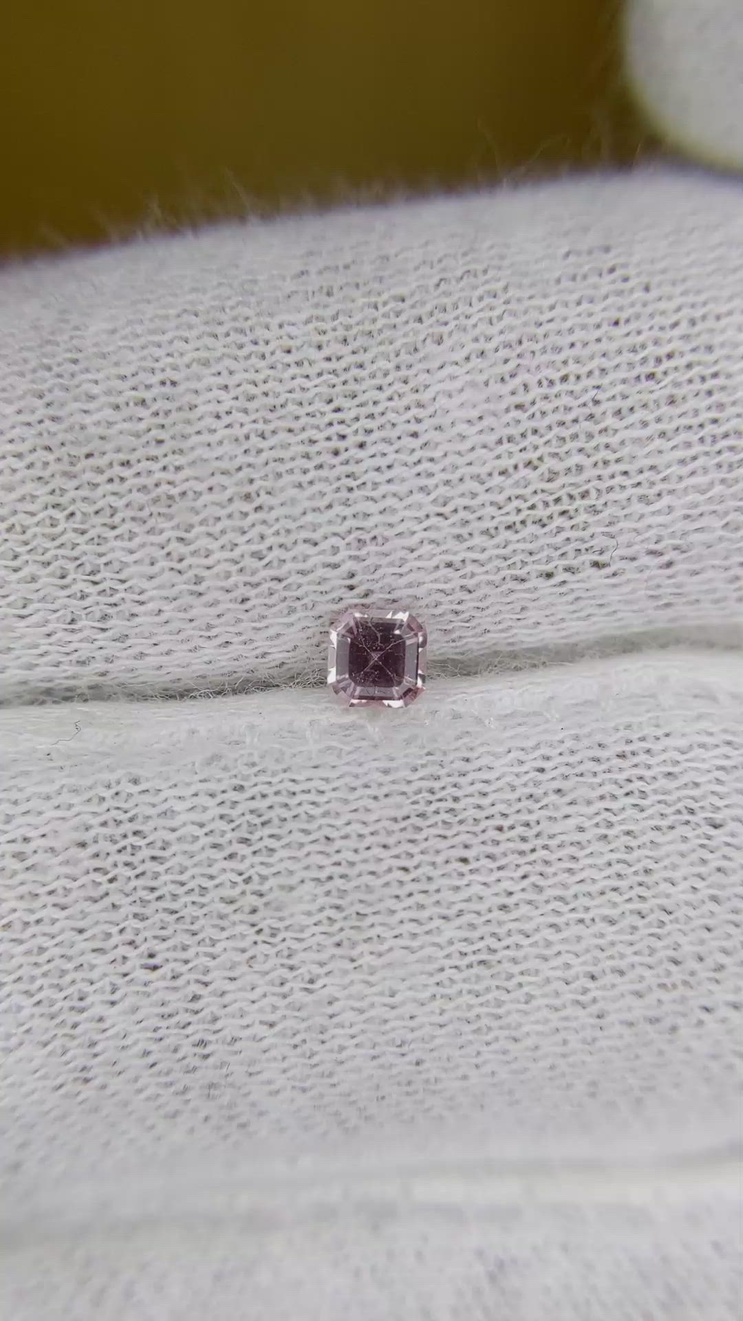 0.22 Ct. Pink Sapphire from Ceylon (Sri Lanka) Size Video