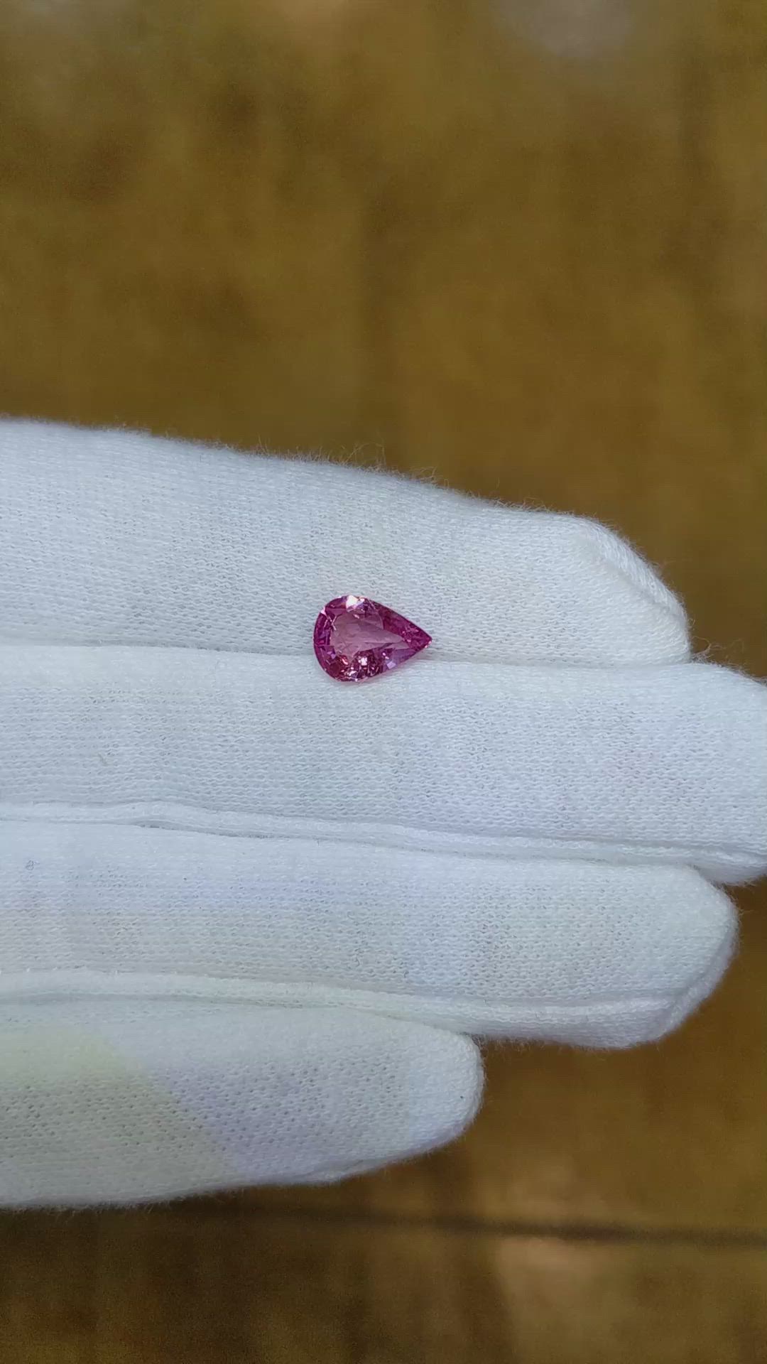 1.82 Ct. Pink Sapphire from Ceylon (Sri Lanka) Size Video